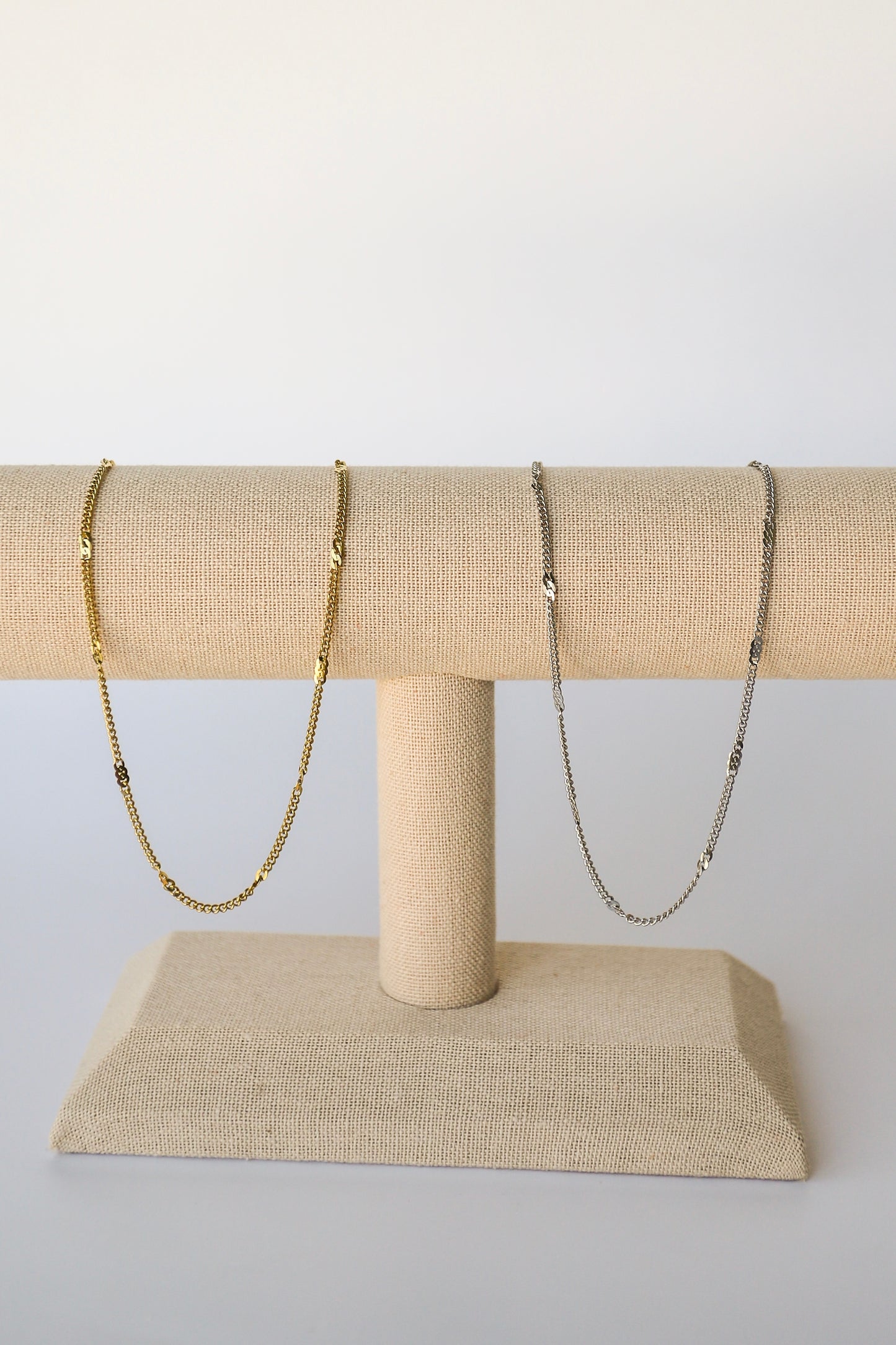 Station Curb Stainless Steel Chain - 14k PVD Plating