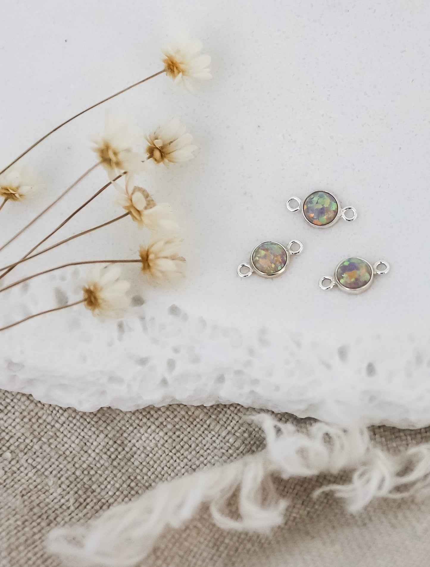 4mm Opal Connectors (Set of 3)