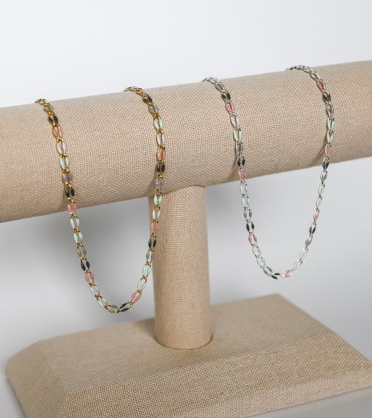 Plated Enamel Chain - Aurora