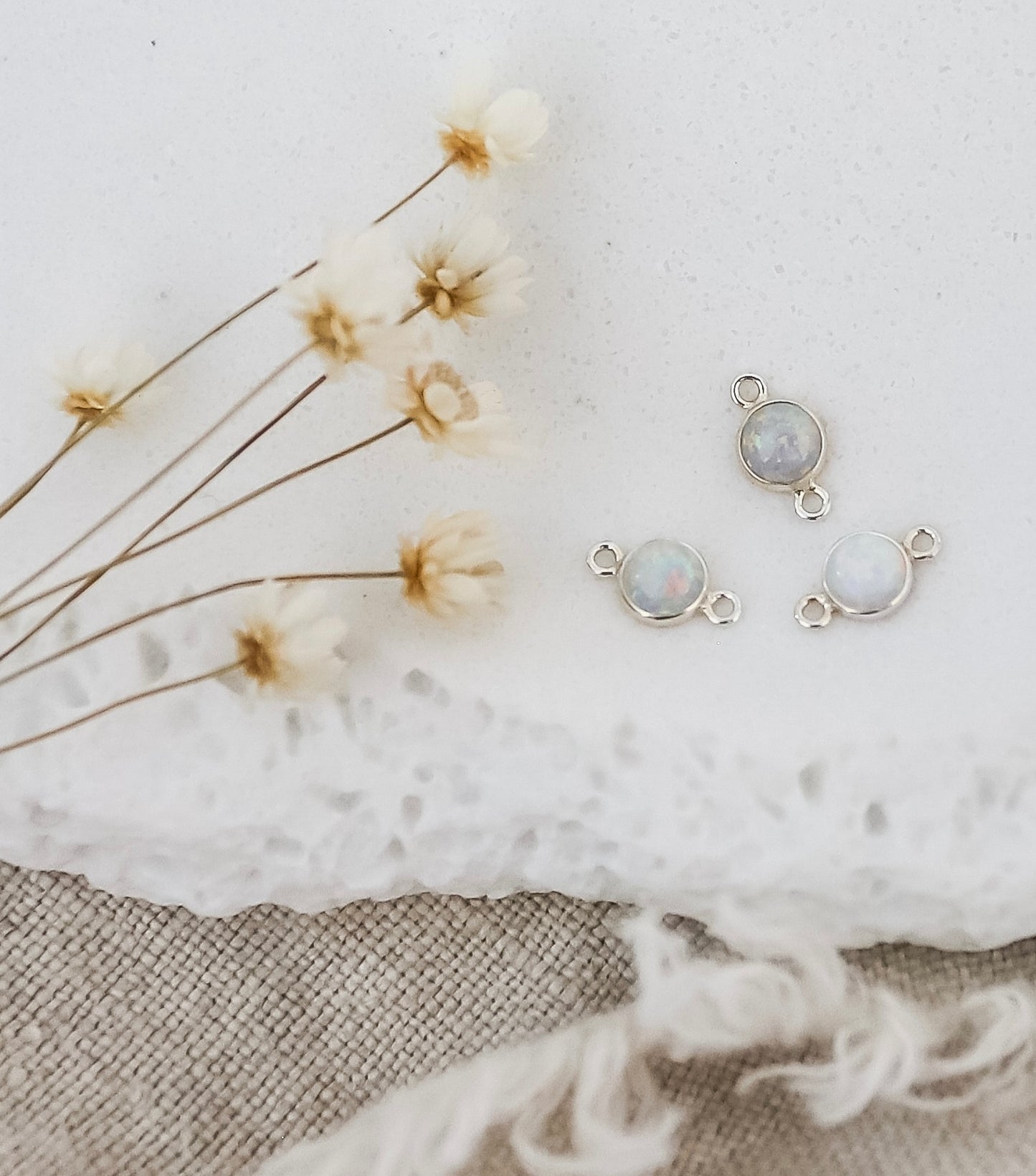 4mm Opal Connectors (Set of 3)