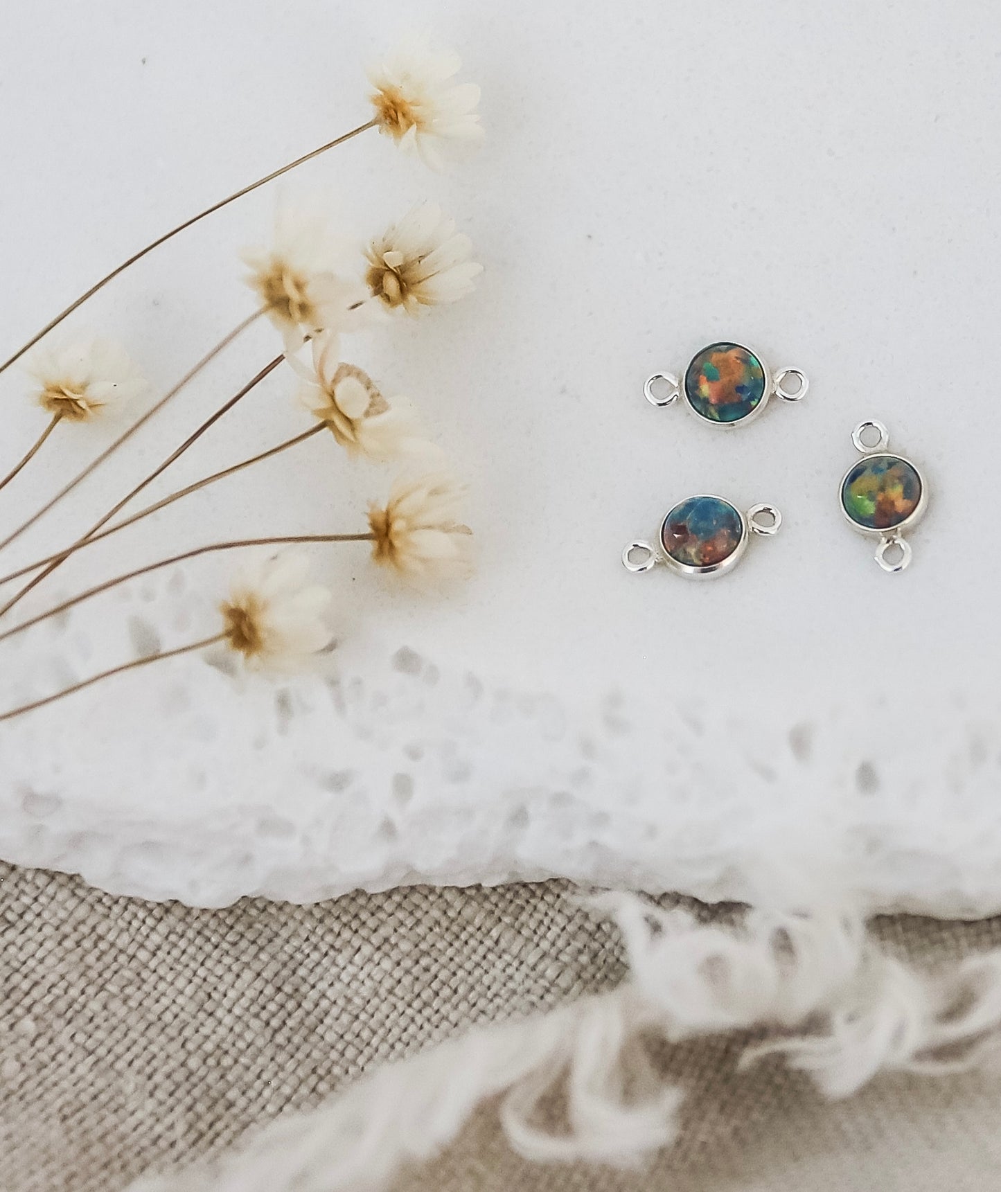 4mm Opal Connectors (Set of 3)