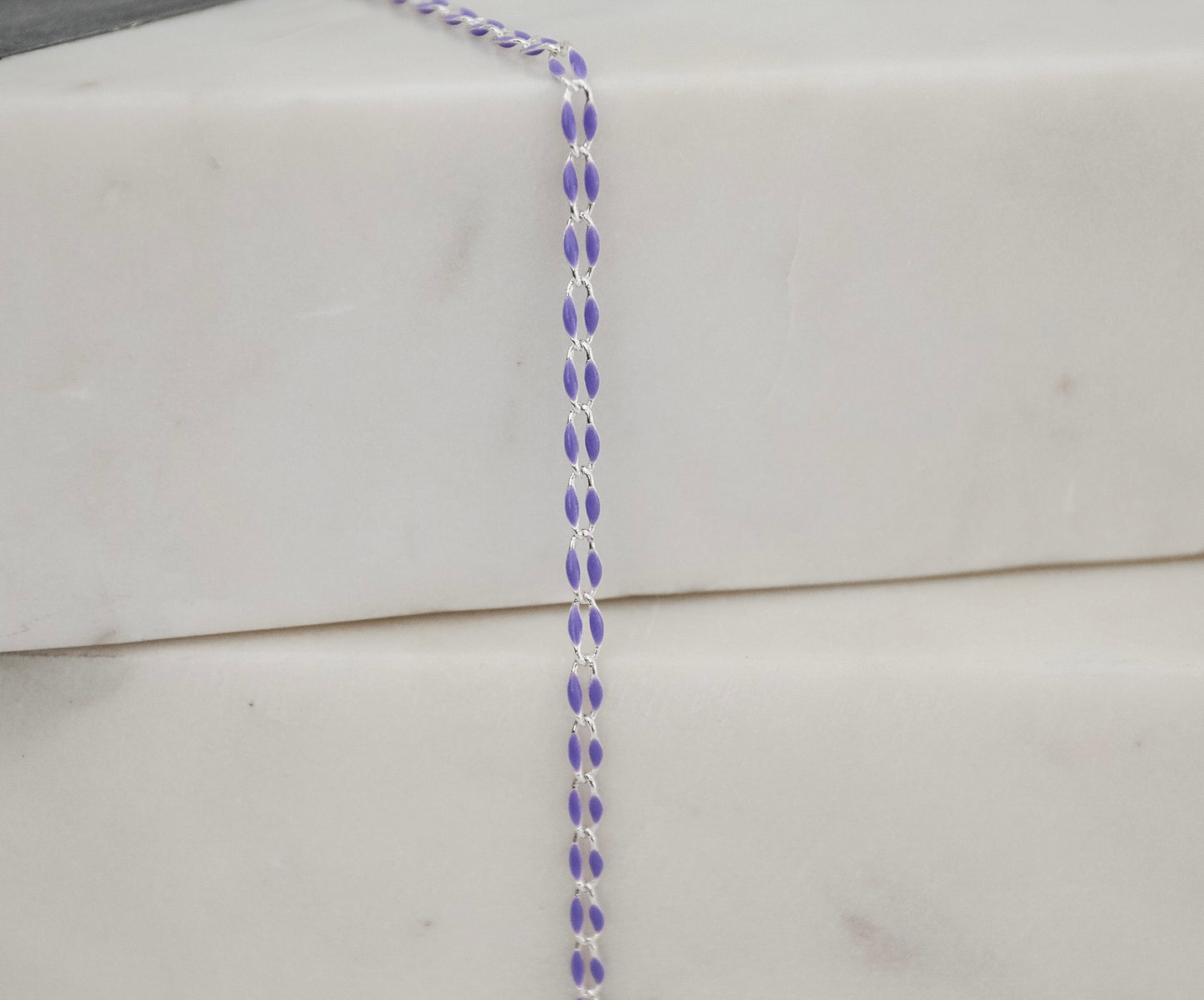Plated Enamel Chain - Lavender