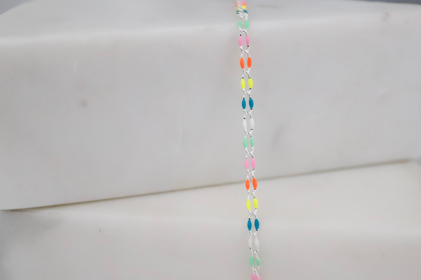 Plated Enamel Chain - Multicolored