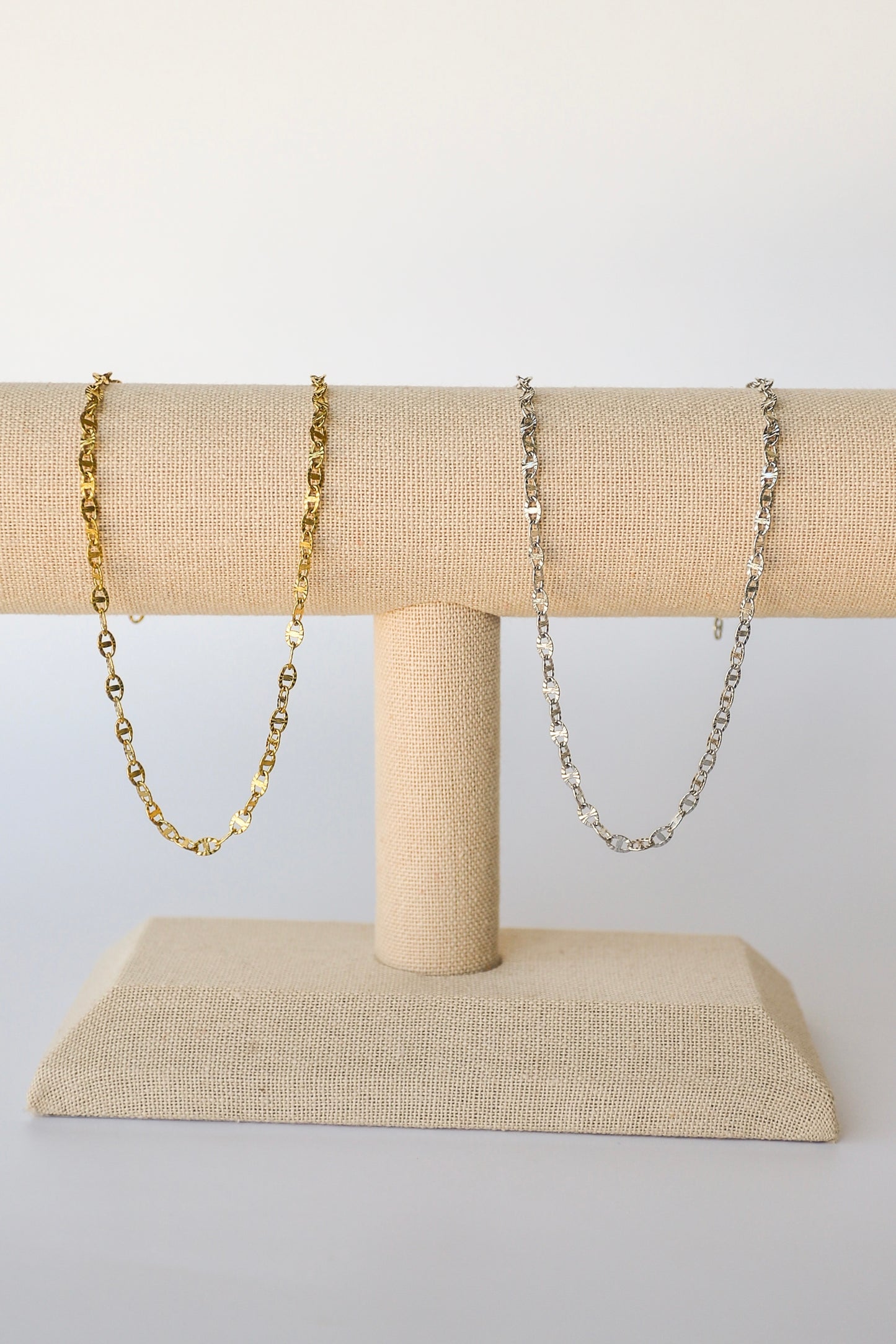 Sunburst Mariner Stainless Steel Chain - 14k PVD Plating