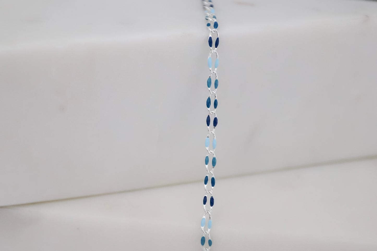 Plated Enamel Chain - Ocean Mist