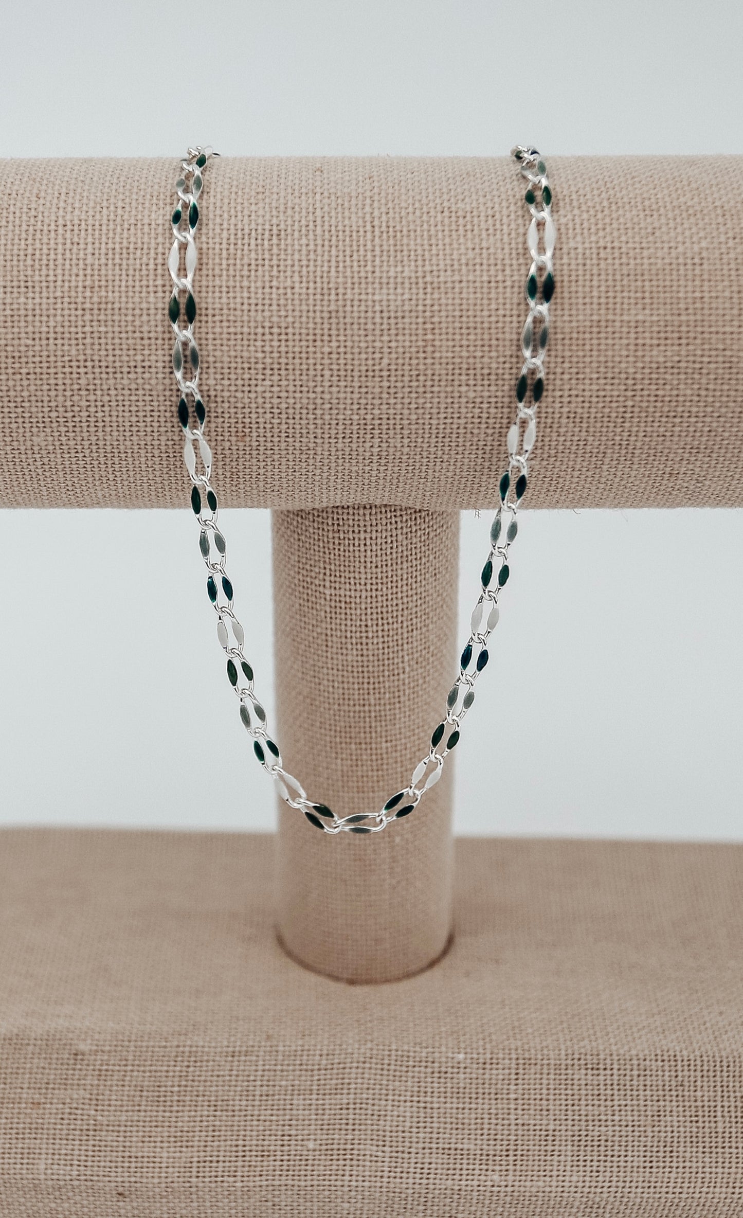Plated Enamel Chain - Evergreen