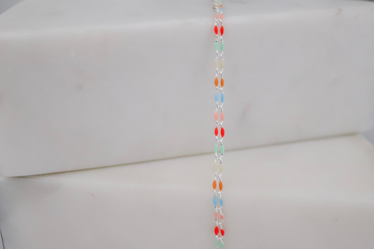 Plated Enamel Chain - Beach Babe