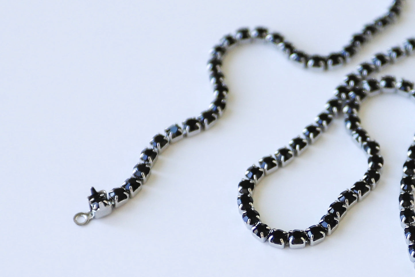 2mm Tennis Stainless Steel Chain - Black