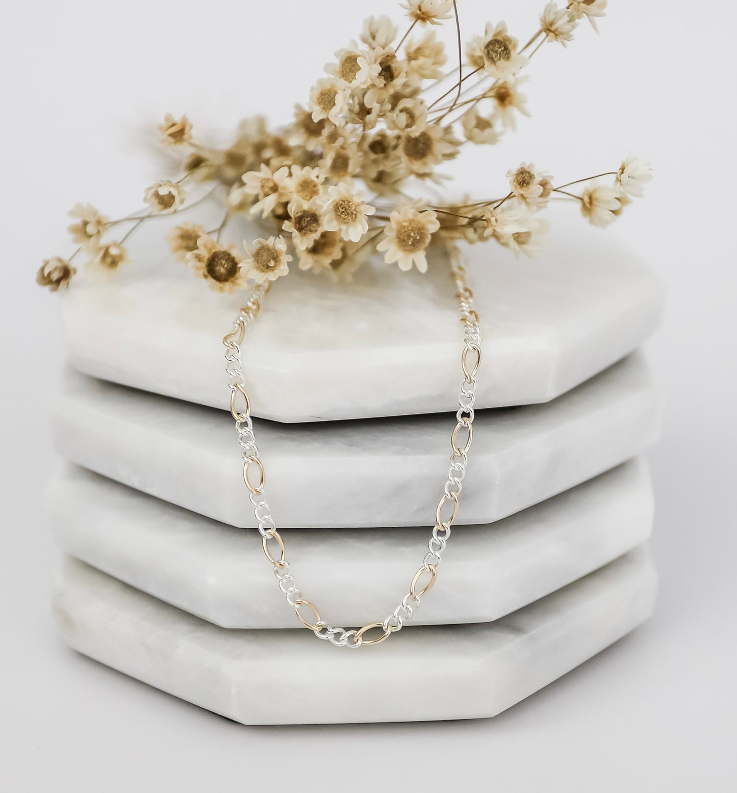 Mixed Metal 3+1 Figaro Chain Style 2