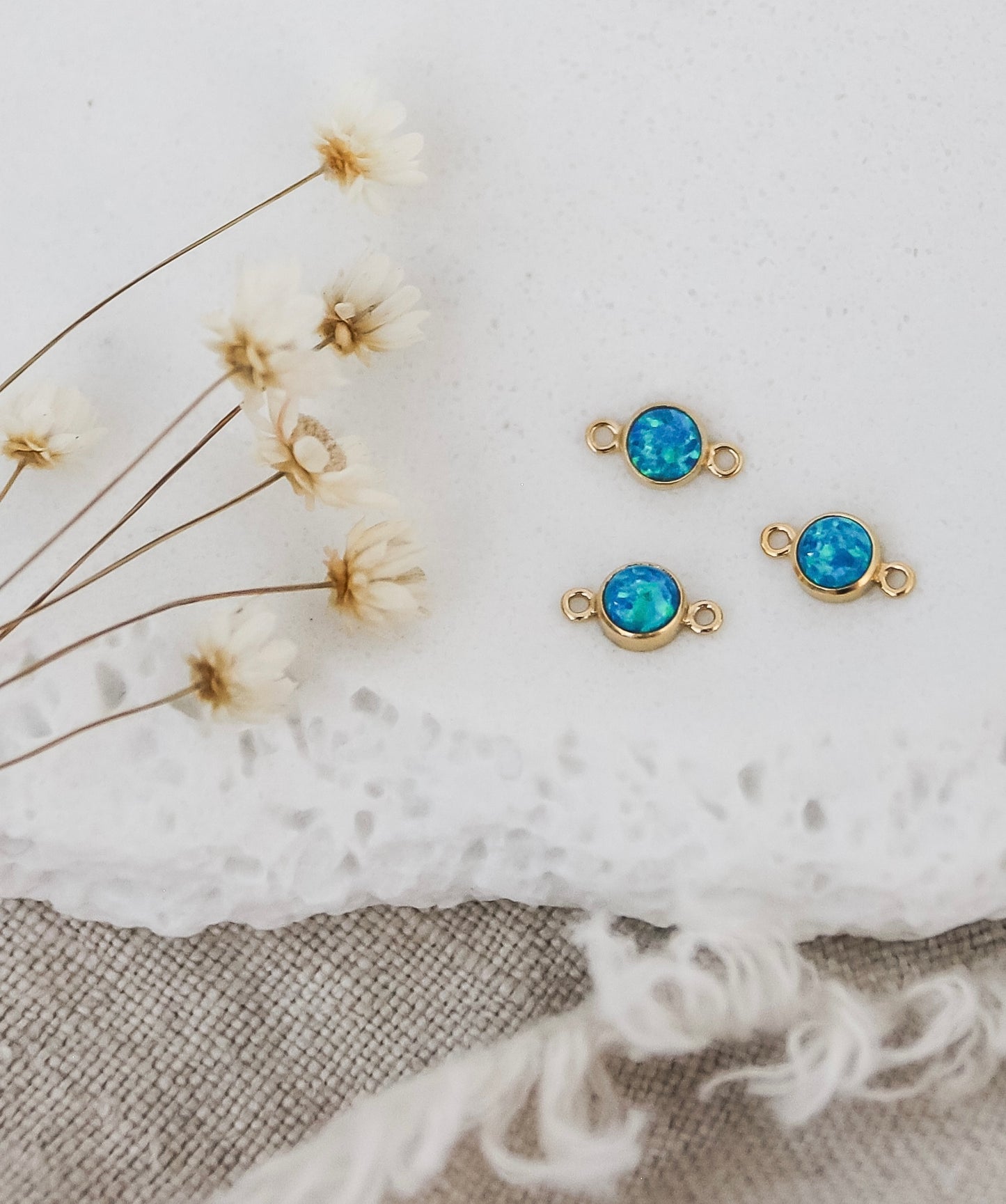 4mm Opal Connectors (Set of 3)
