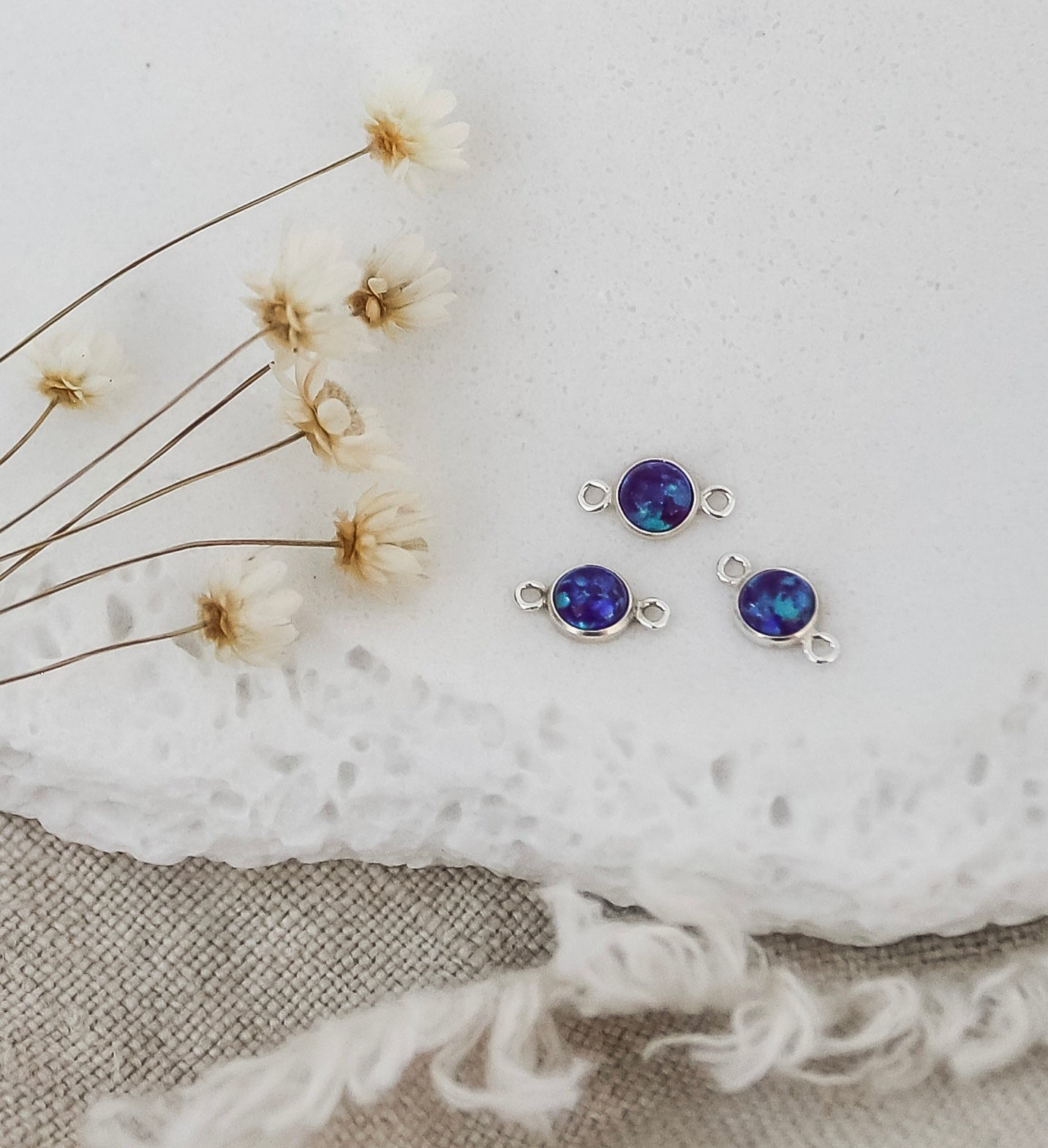 4mm Opal Connectors (Set of 3)