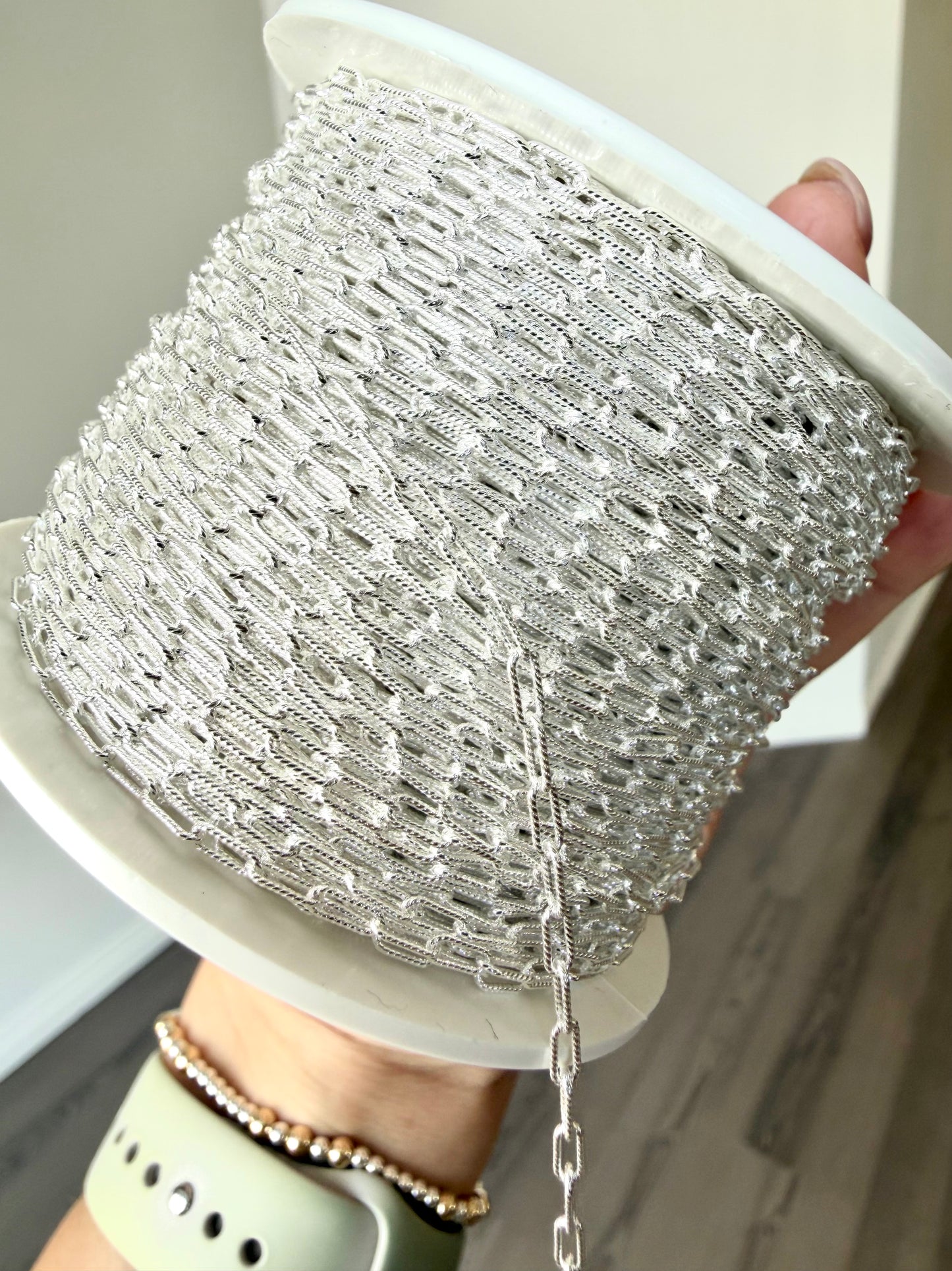 Textured Paperclip Chain