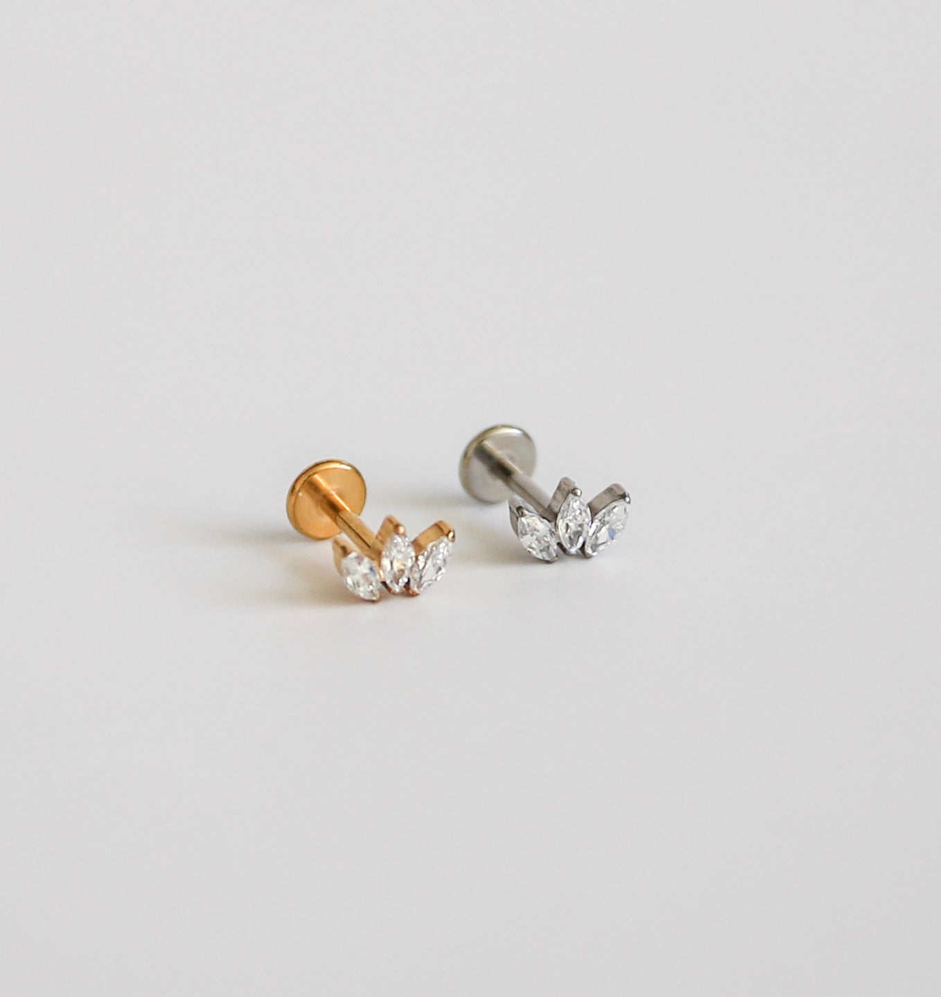 3 CZ Marquise Earring