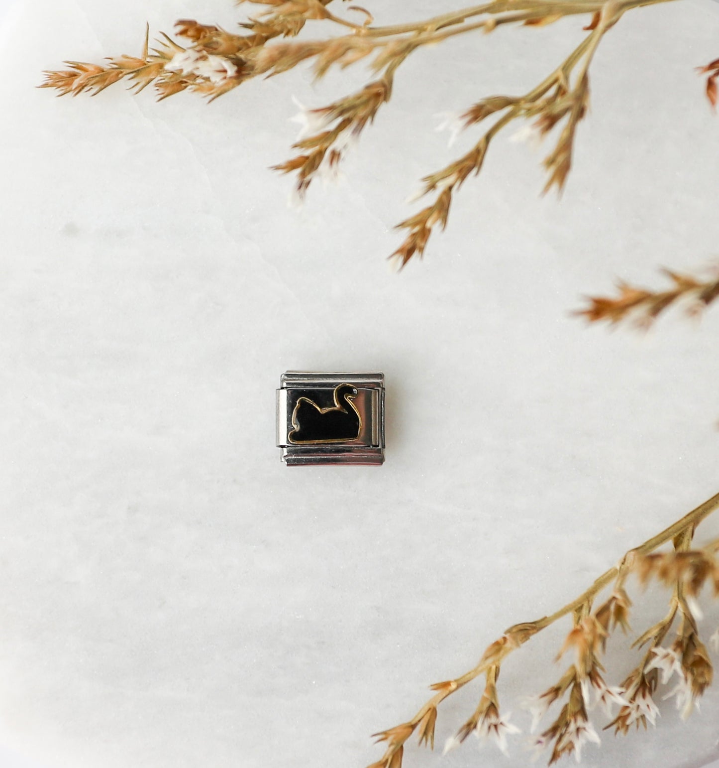 Italian Charm - Cat Silhouette