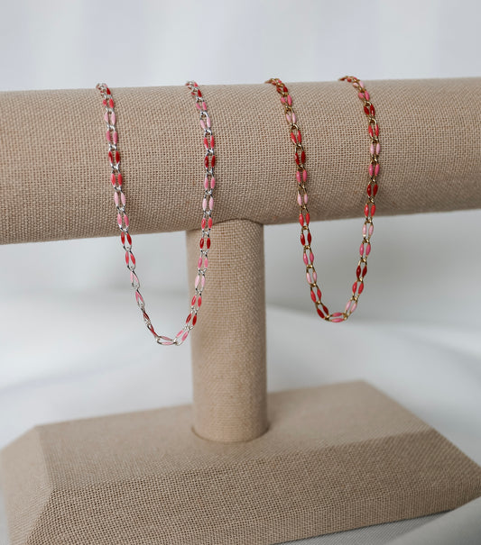 Plated Enamel Chain - Lover