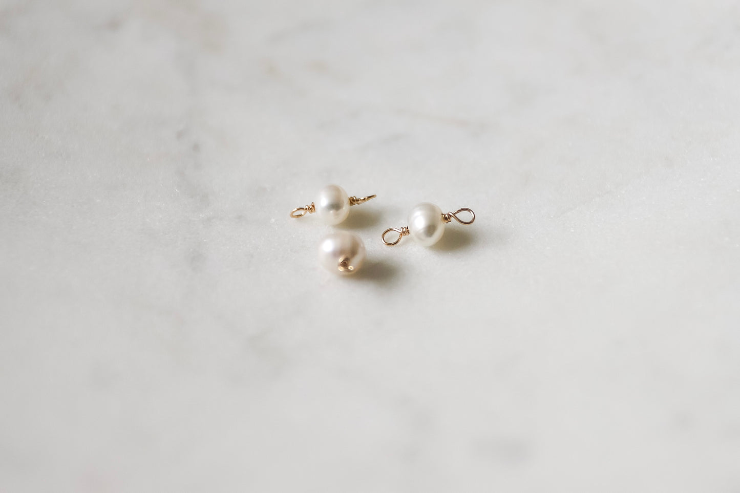 4mm Fresh Water Pearl Connectors (Set of 3)