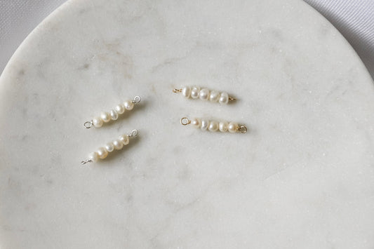 Mini Fresh Water Pearl Connector (Set of 3)