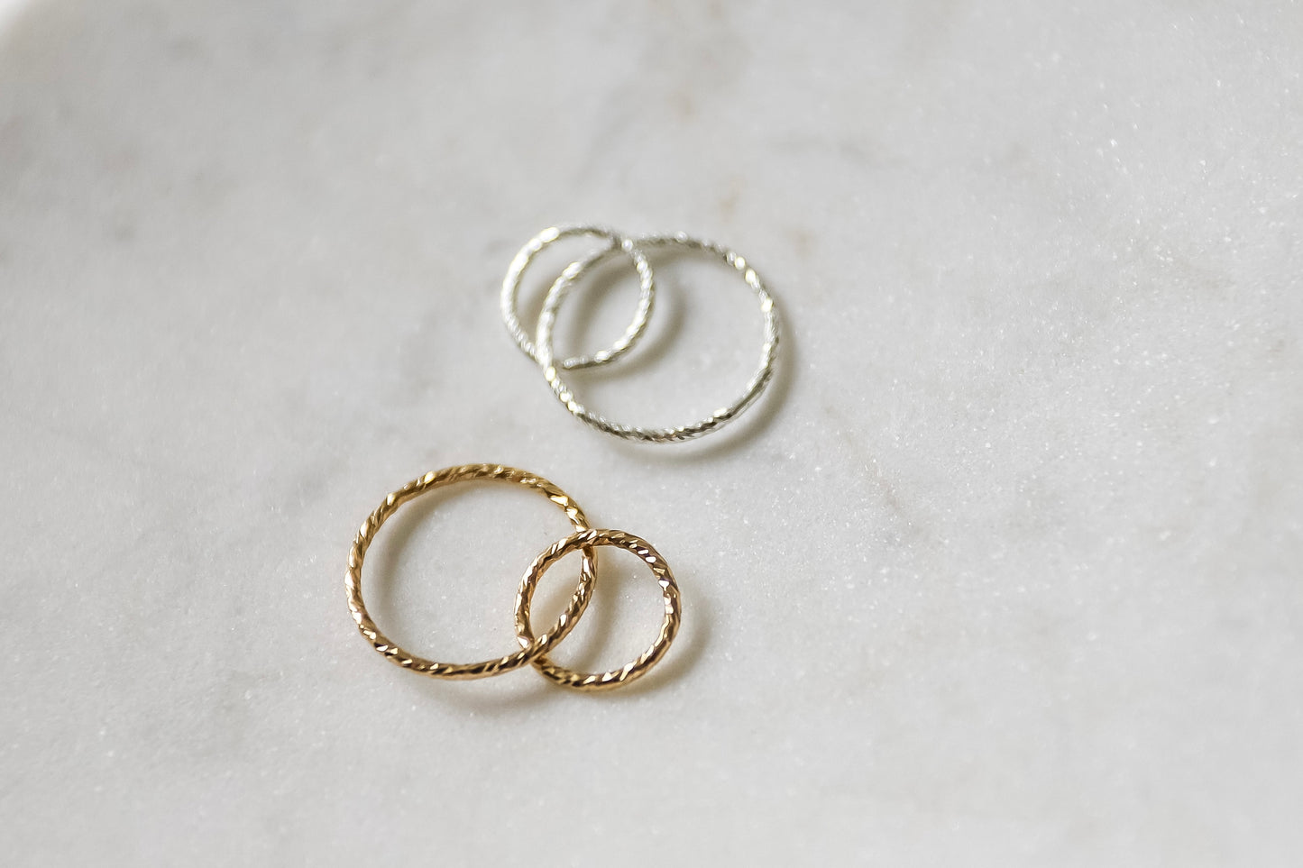 Sparkle Interlocked Circle Connector (Set of 3)