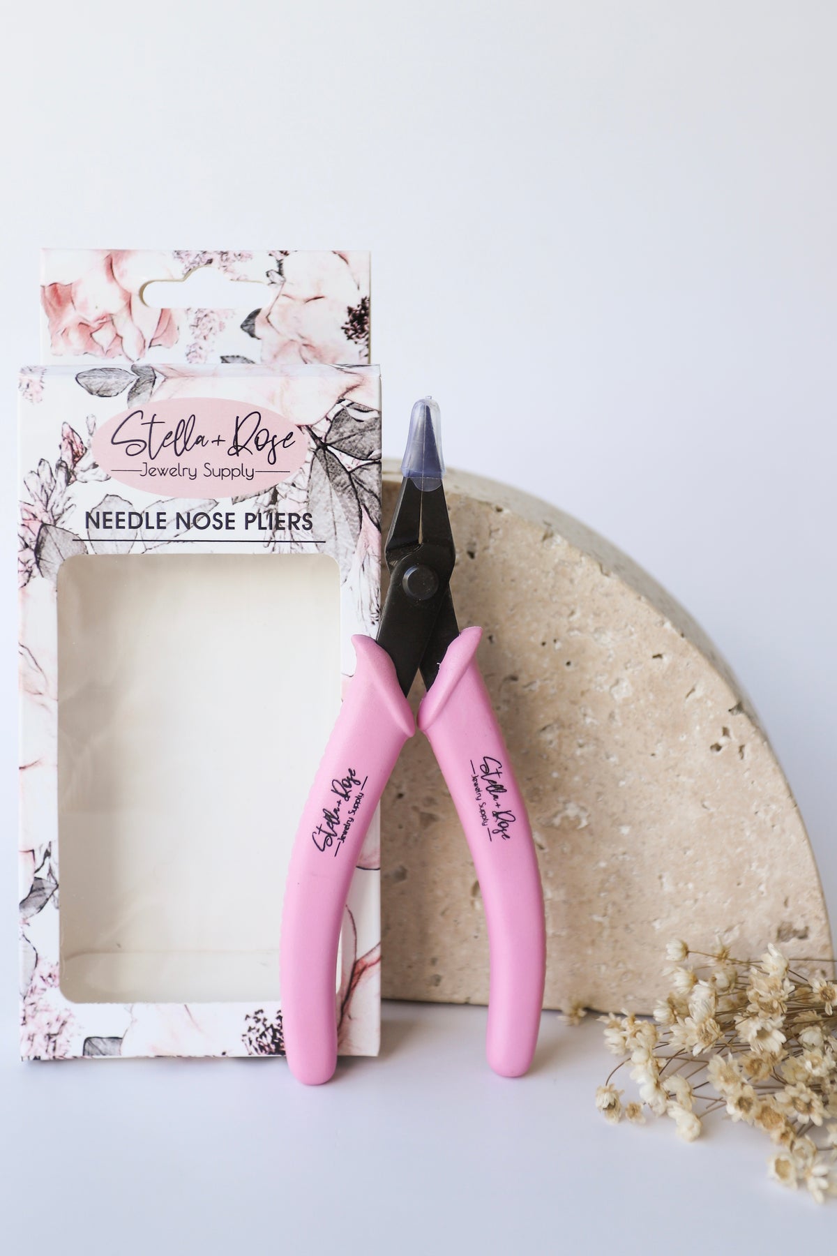 Needle Nose Pliers - Black & Pink