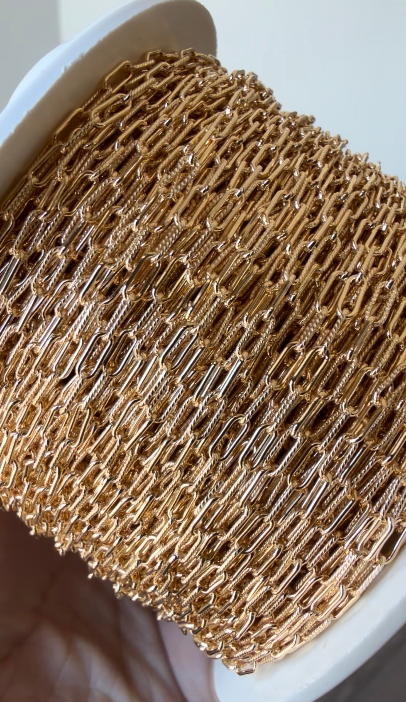 Textured Paperclip Chain