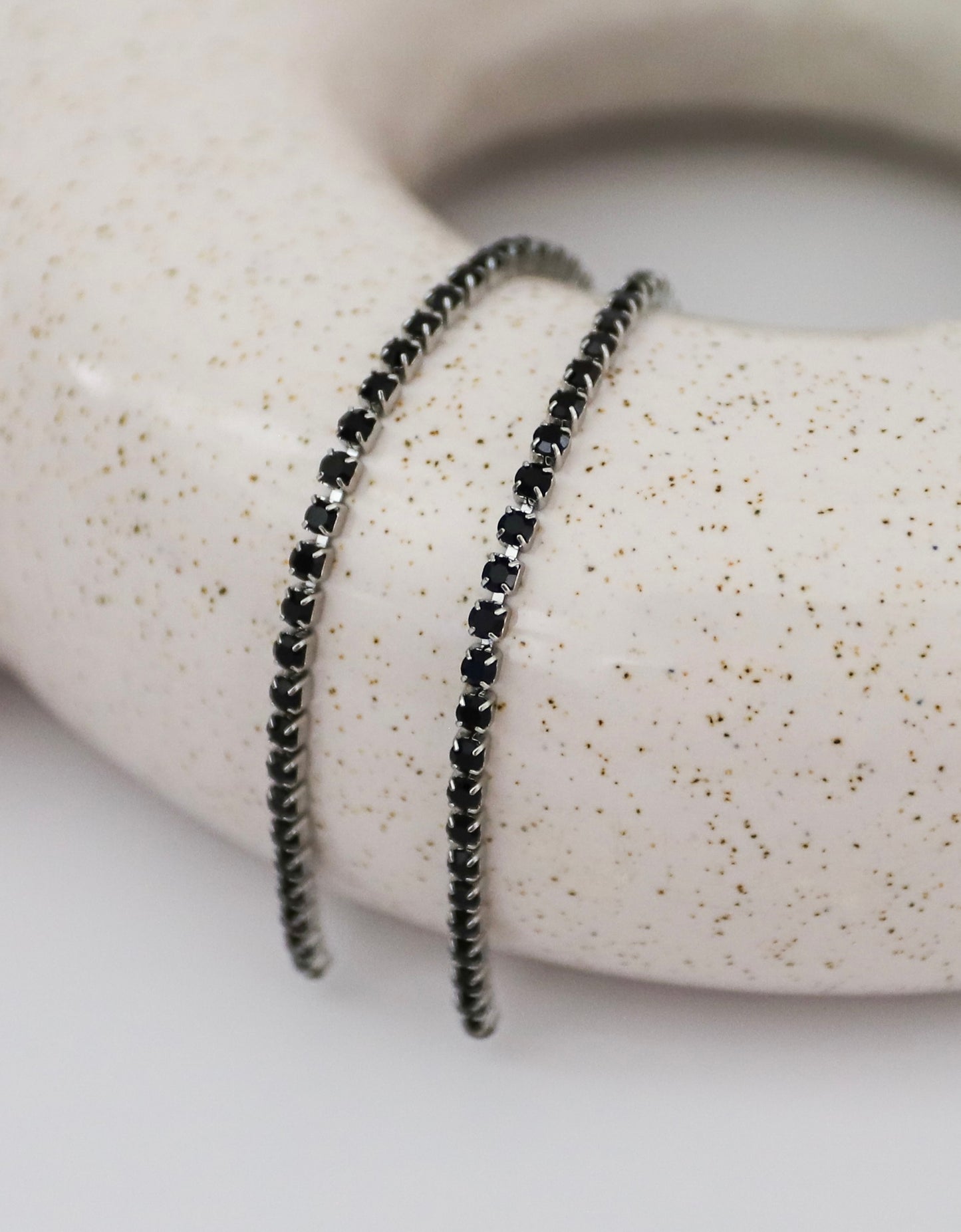 2mm Tennis Stainless Steel Chain - Black