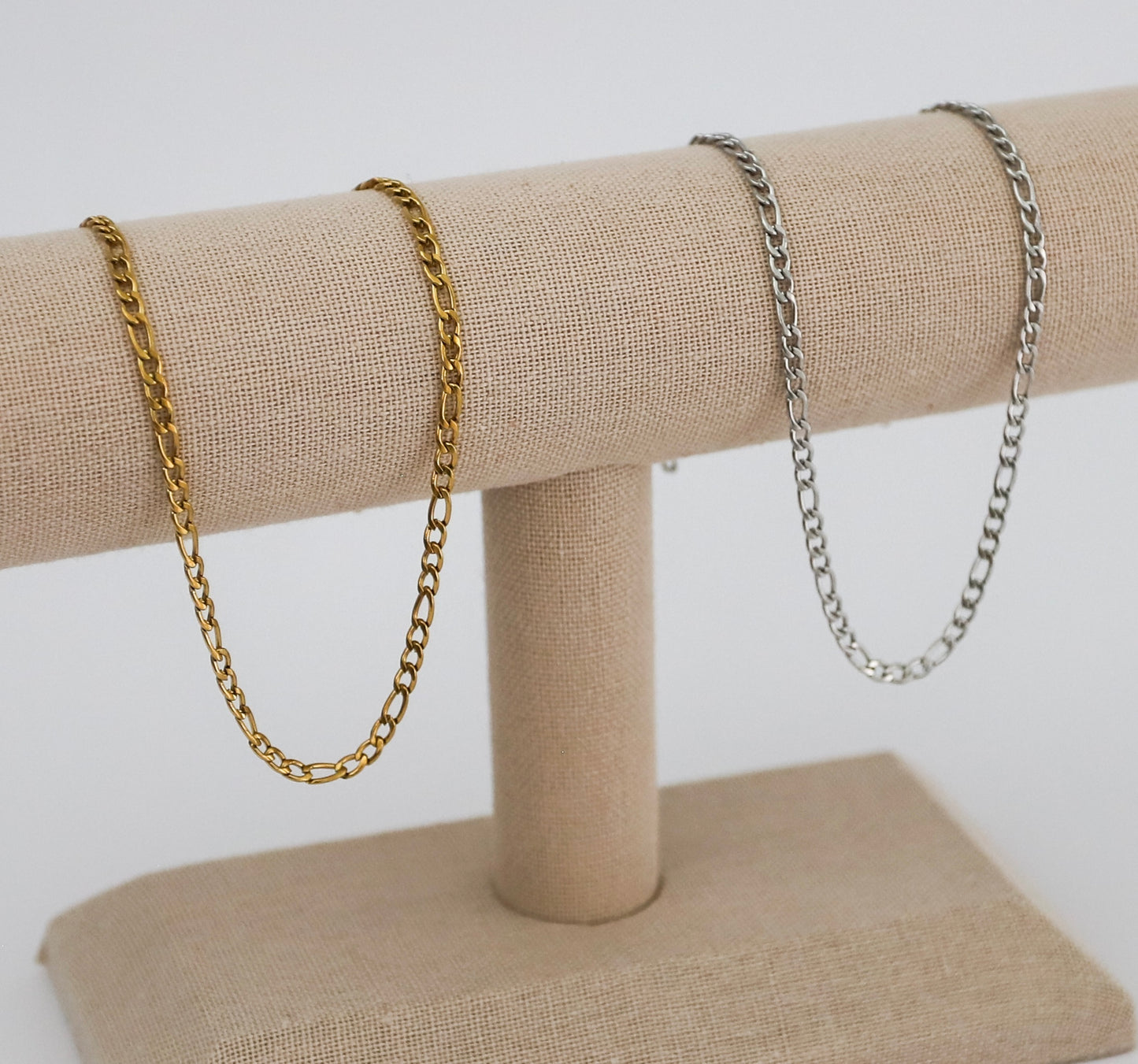 3mm 3+1 Figaro Stainless Steel Chain