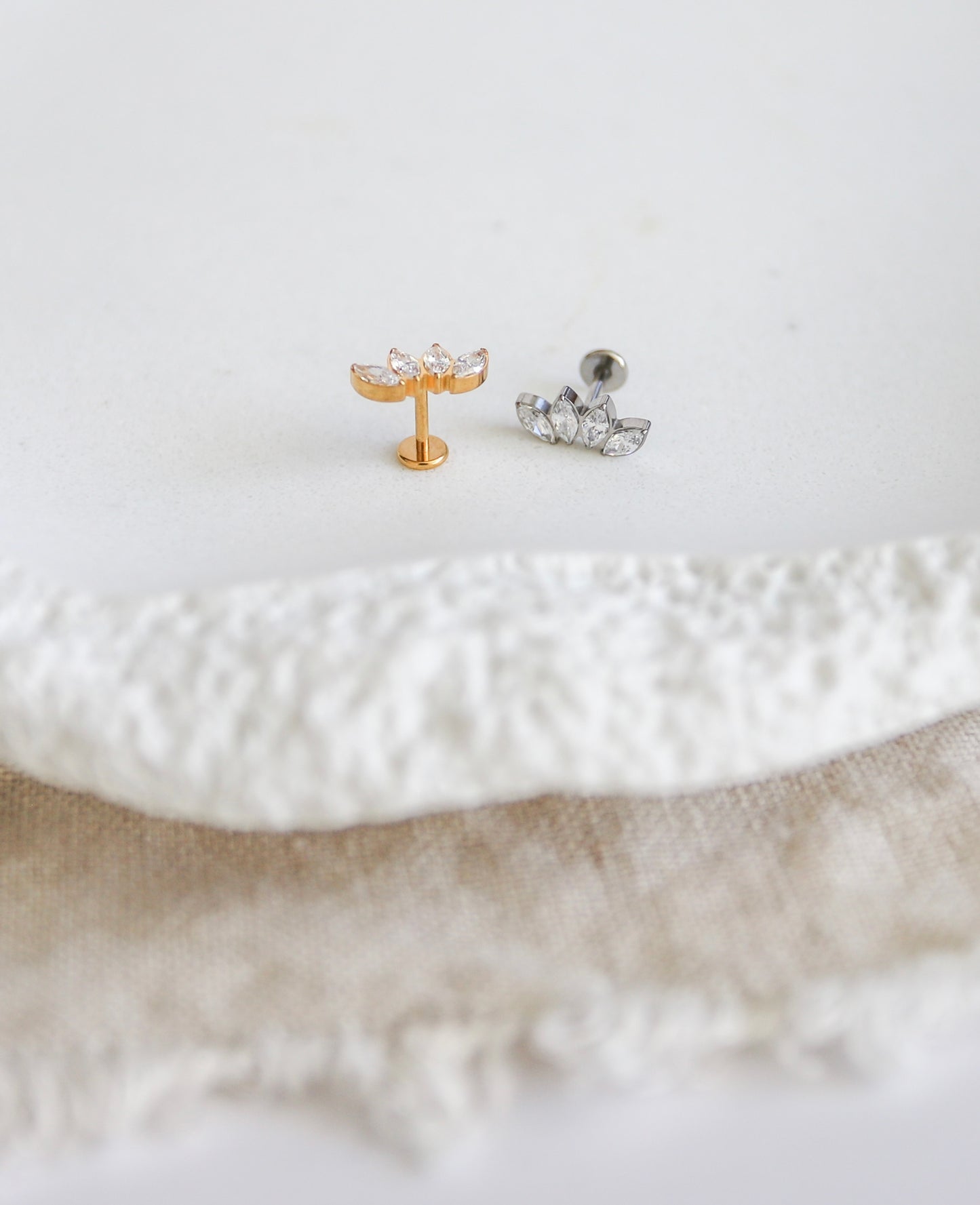 4 CZ Marquise Earring