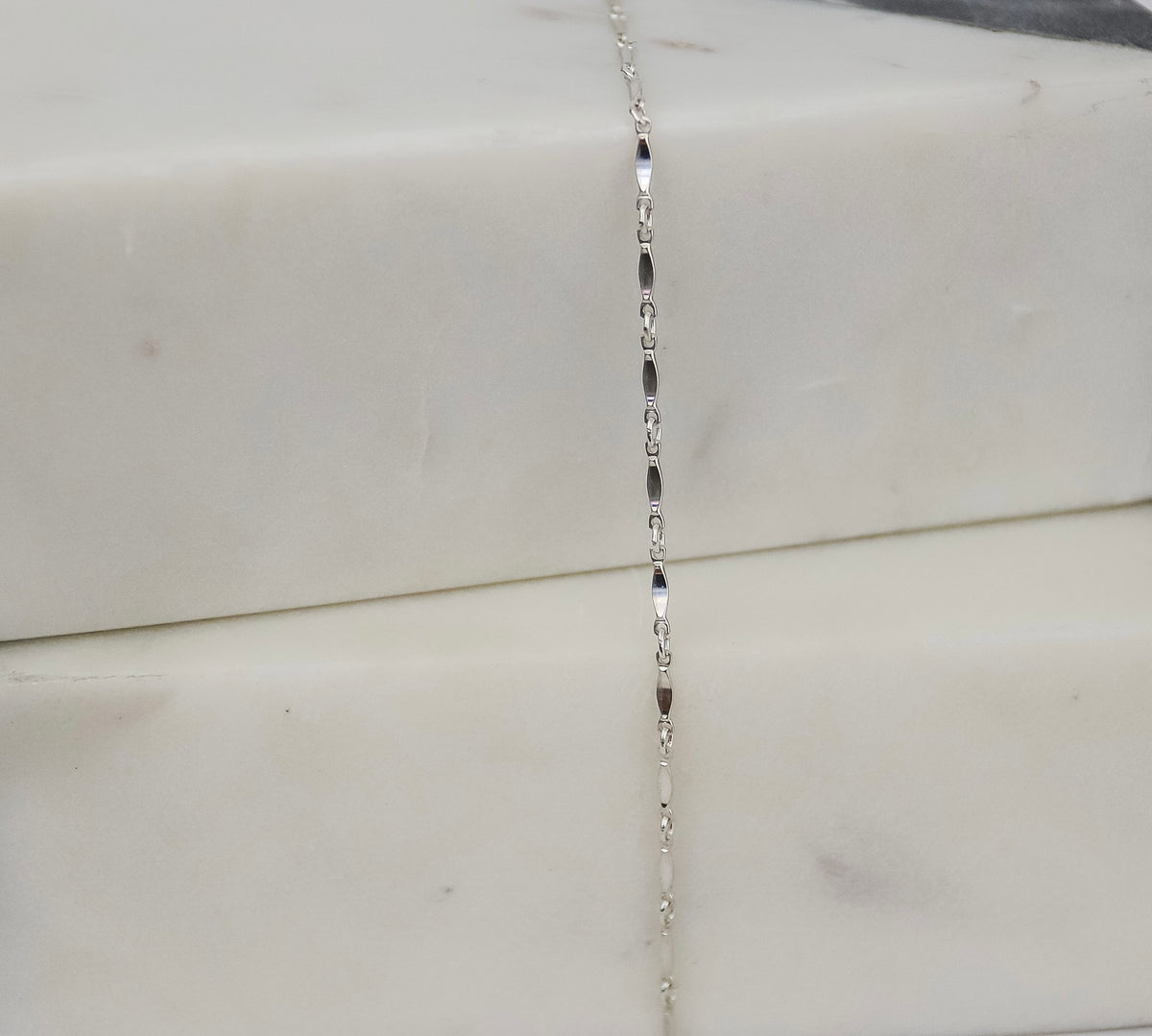 Record Bar Chain Dapped Bar Chain – Stella + Rose Jewelry Supply