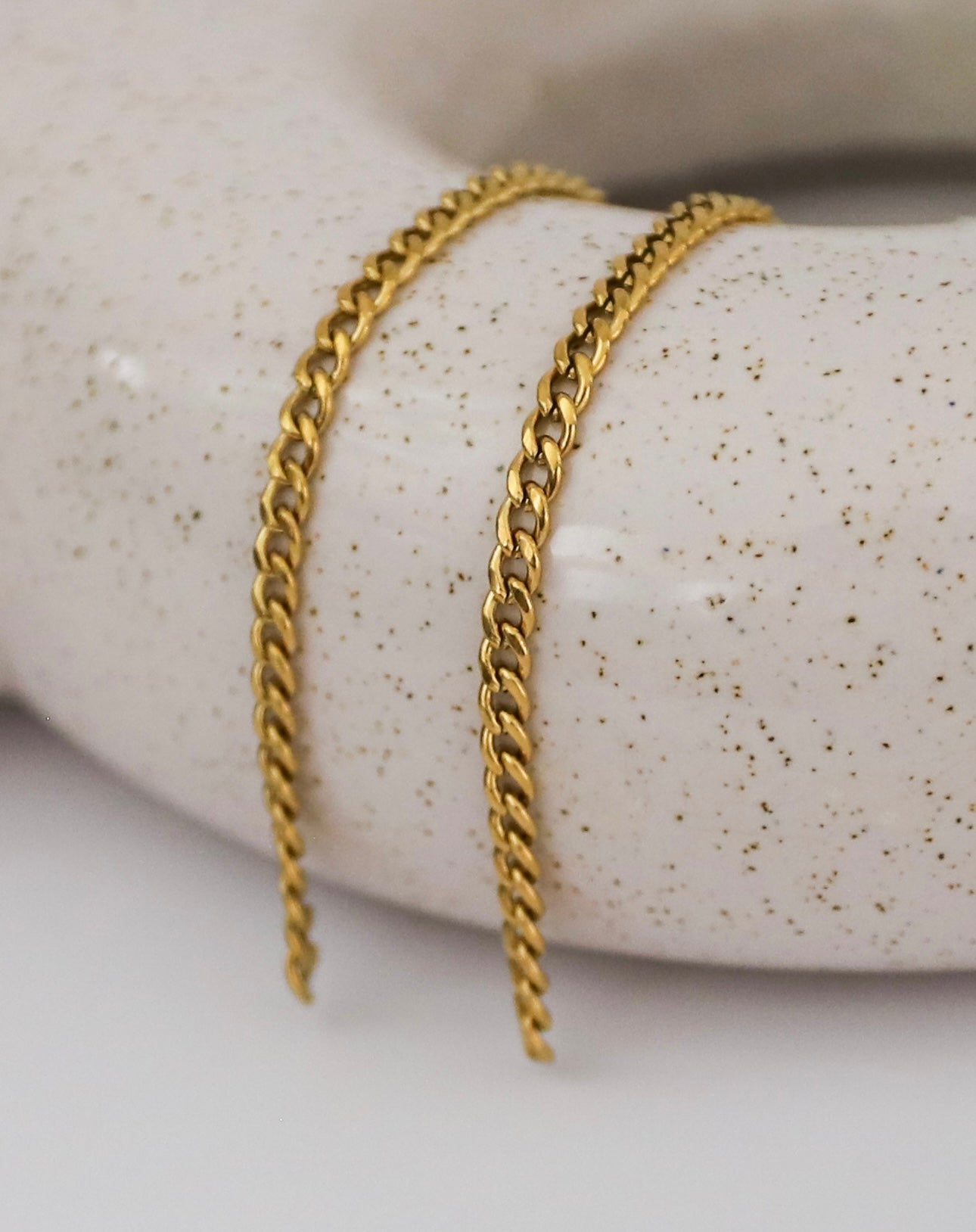 3mm Flat Curb Stainless Steel Chain