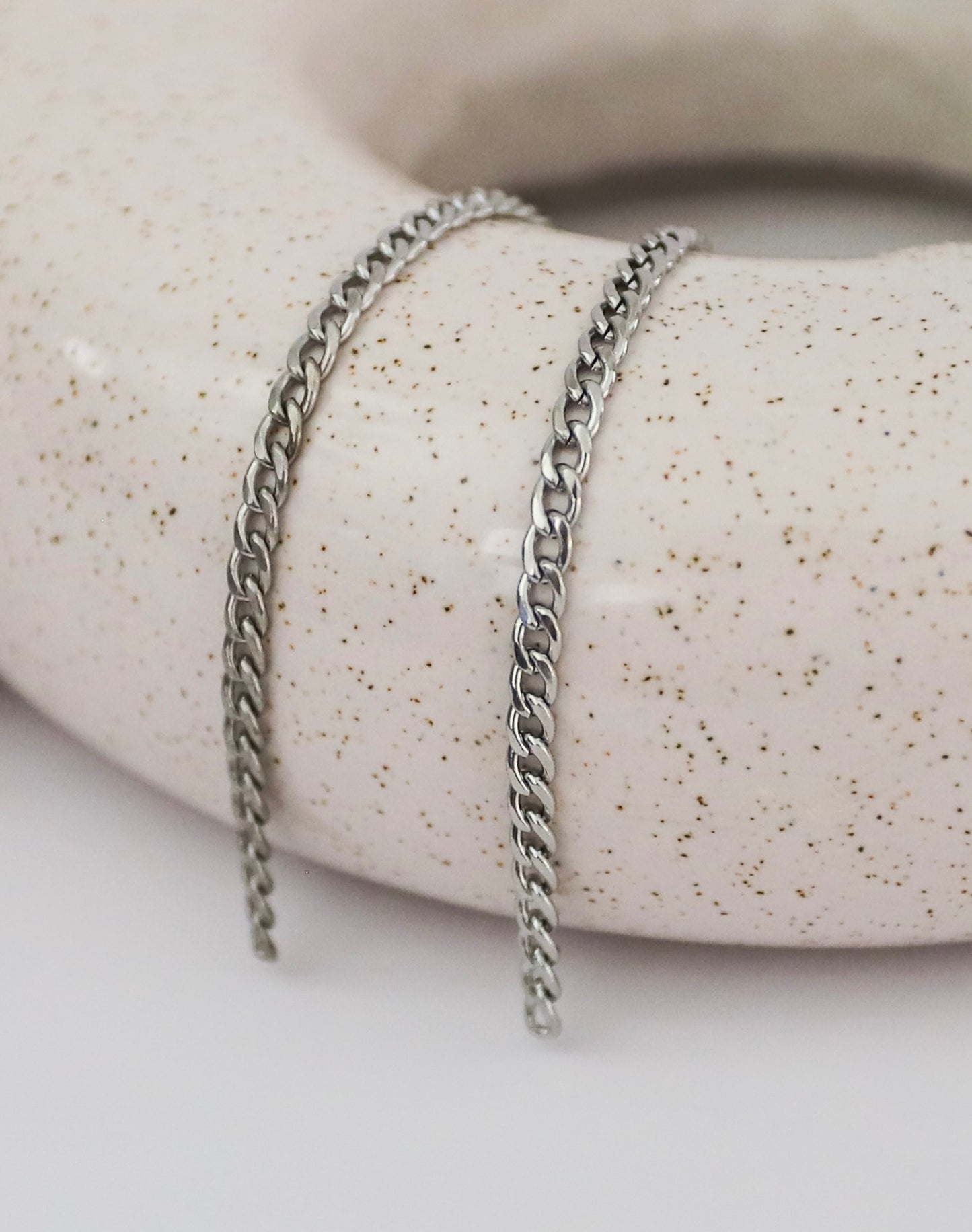 3mm Flat Curb Stainless Steel Chain