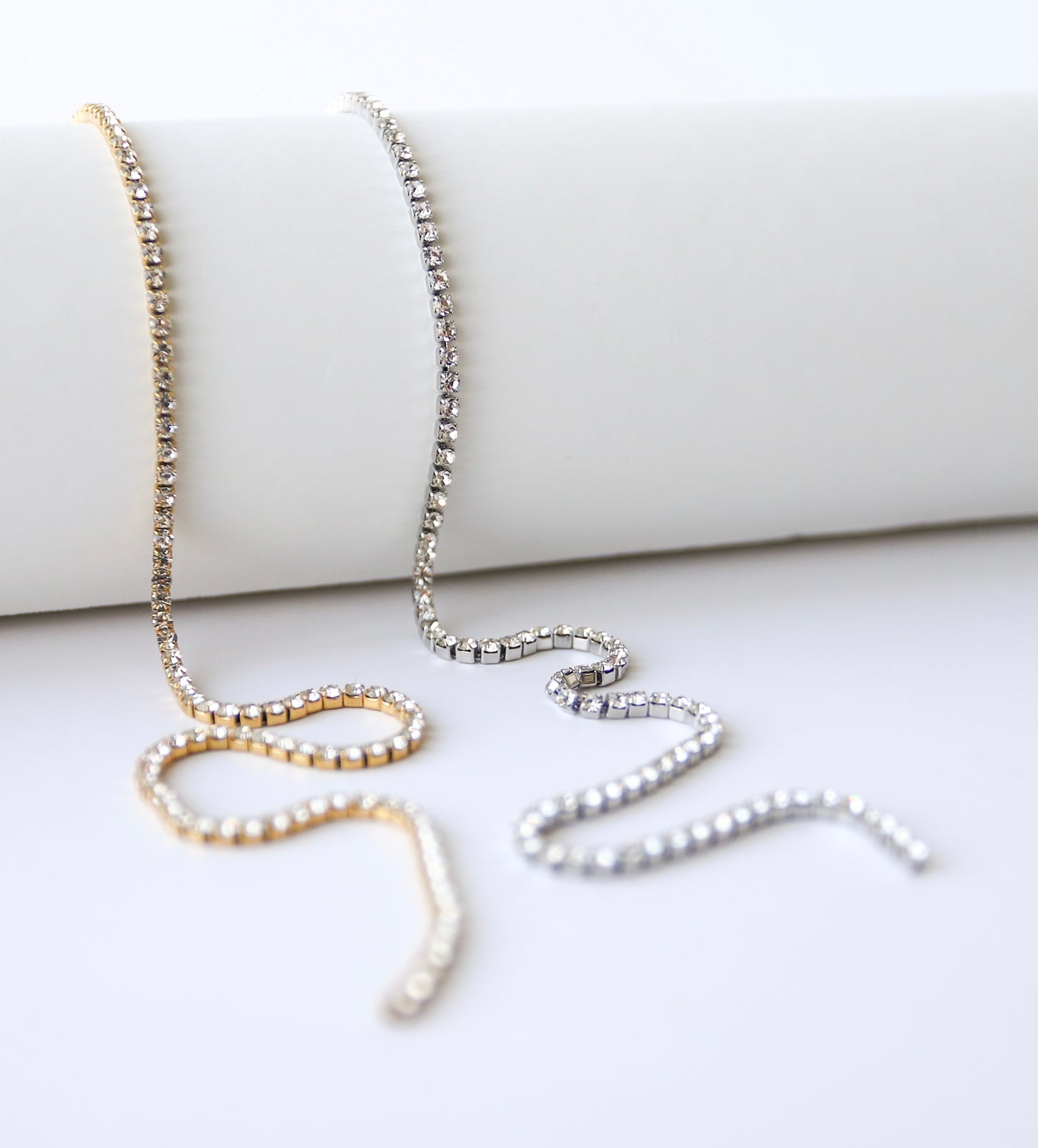 2mm Tennis Stainless Steel Chain - Clear