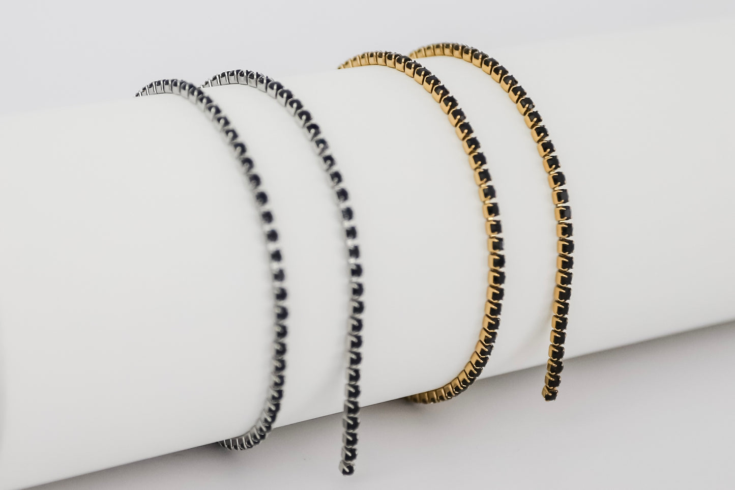 2mm Tennis Stainless Steel Chain - Black