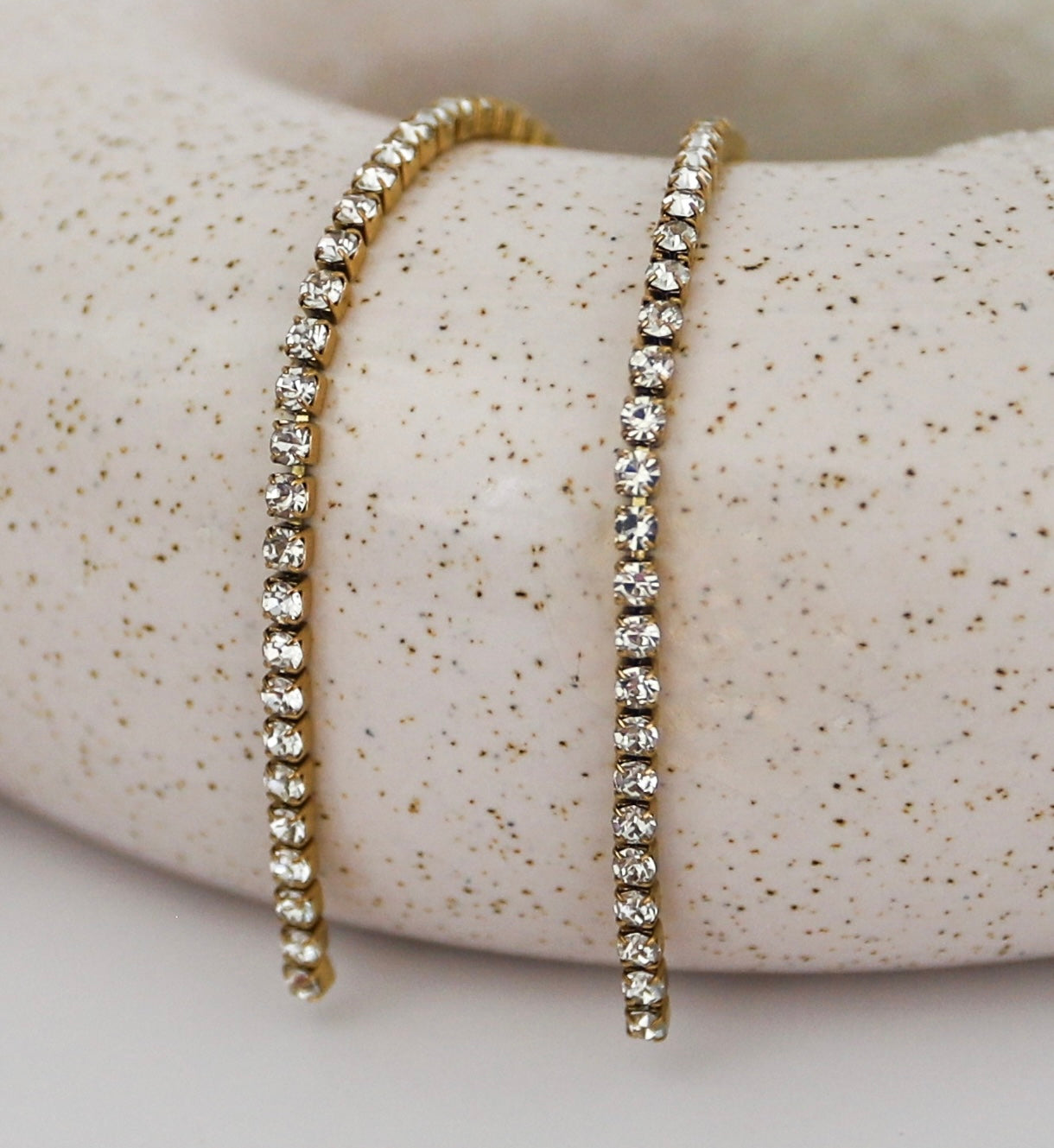 2mm Tennis Stainless Steel Chain - Clear