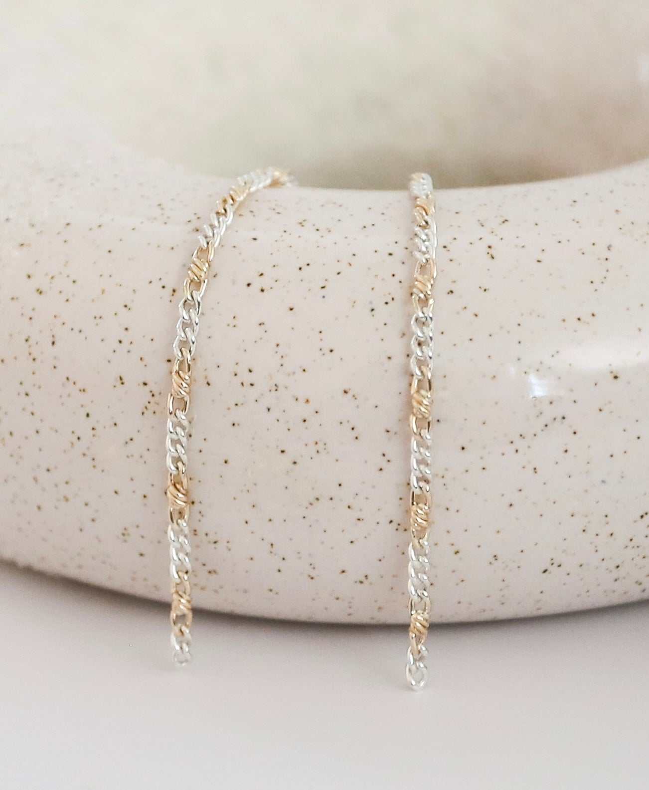 Mixed Metal Papillon Chain