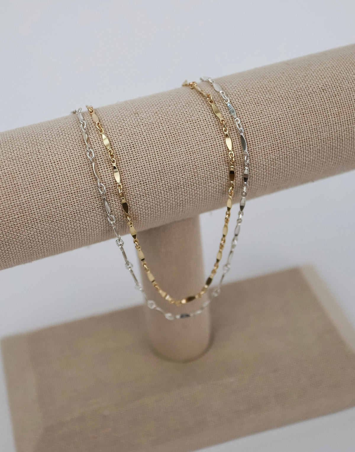 Record Bar Chain Dapped Bar Chain – Stella + Rose Jewelry Supply
