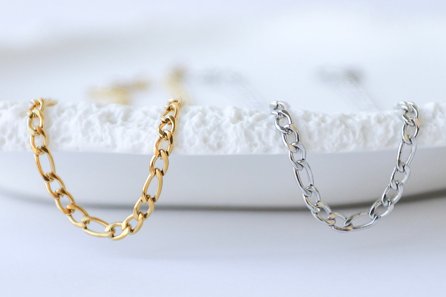 3mm 3+1 Figaro Stainless Steel Chain