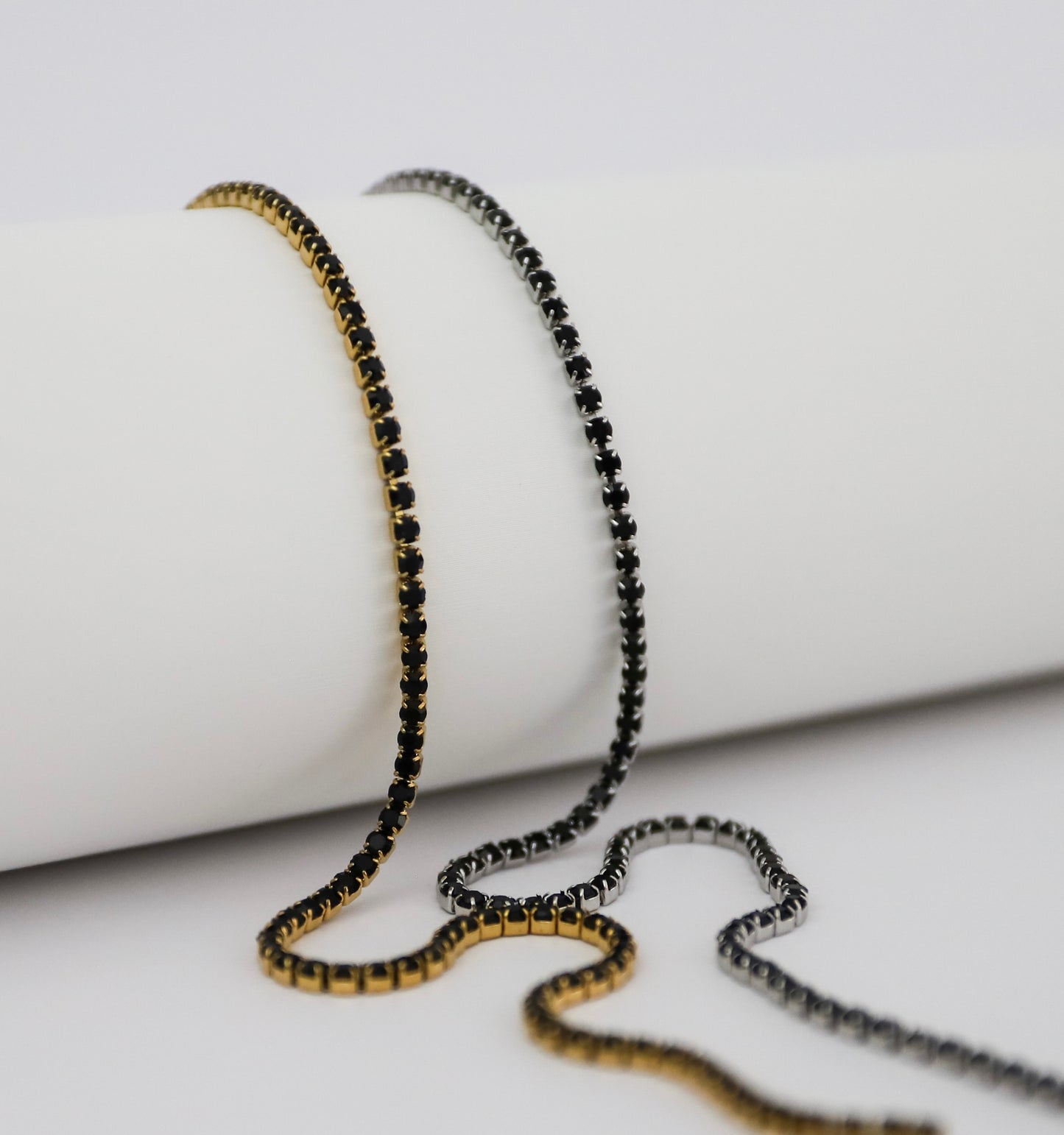 2mm Tennis Stainless Steel Chain - Black