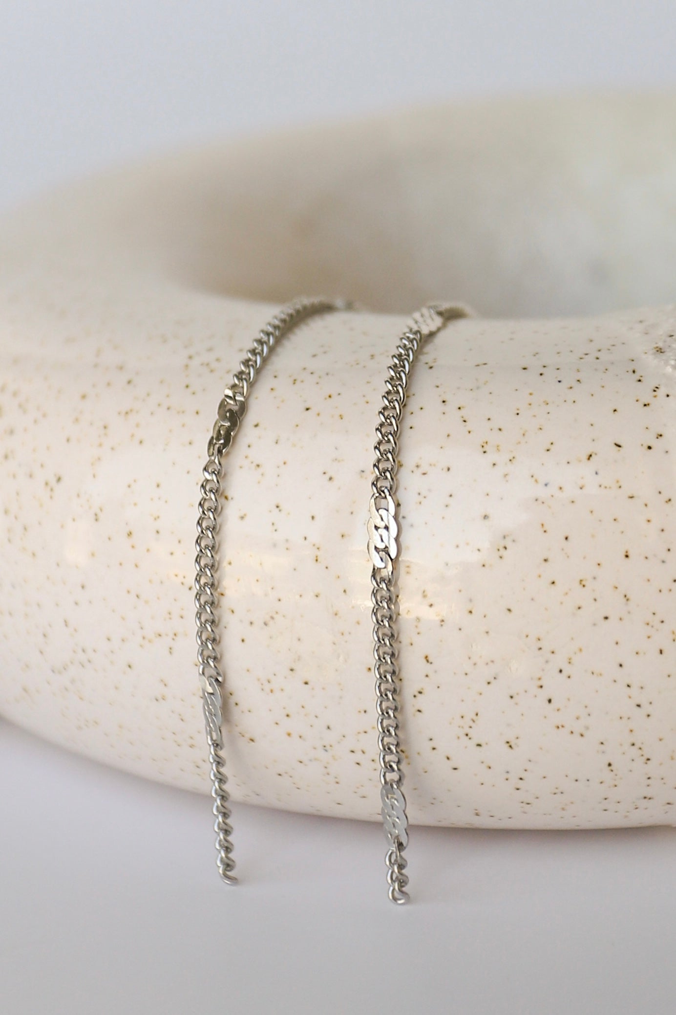 Station Curb Stainless Steel Chain - 14k PVD Plating