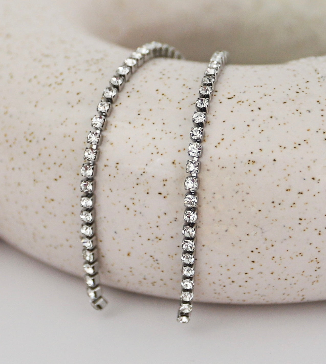 2mm Tennis Stainless Steel Chain - Clear