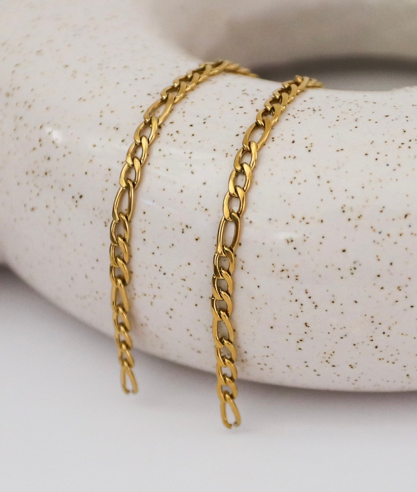 3mm 3+1 Figaro Stainless Steel Chain