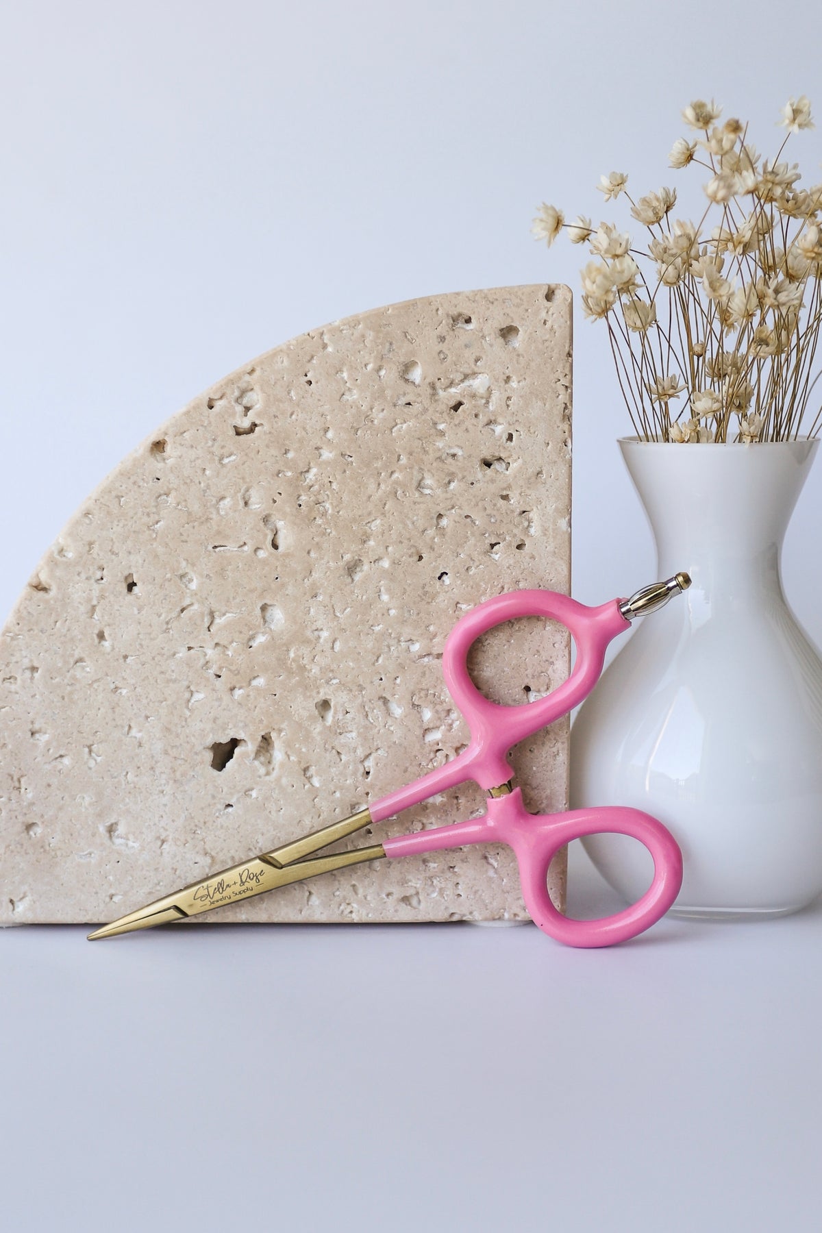 Grounded Locking Hemostats - Pink & Gold