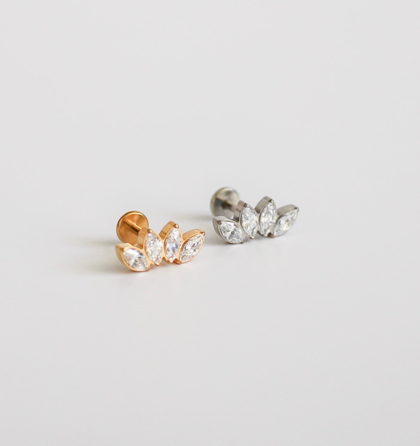 4 CZ Marquise Earring