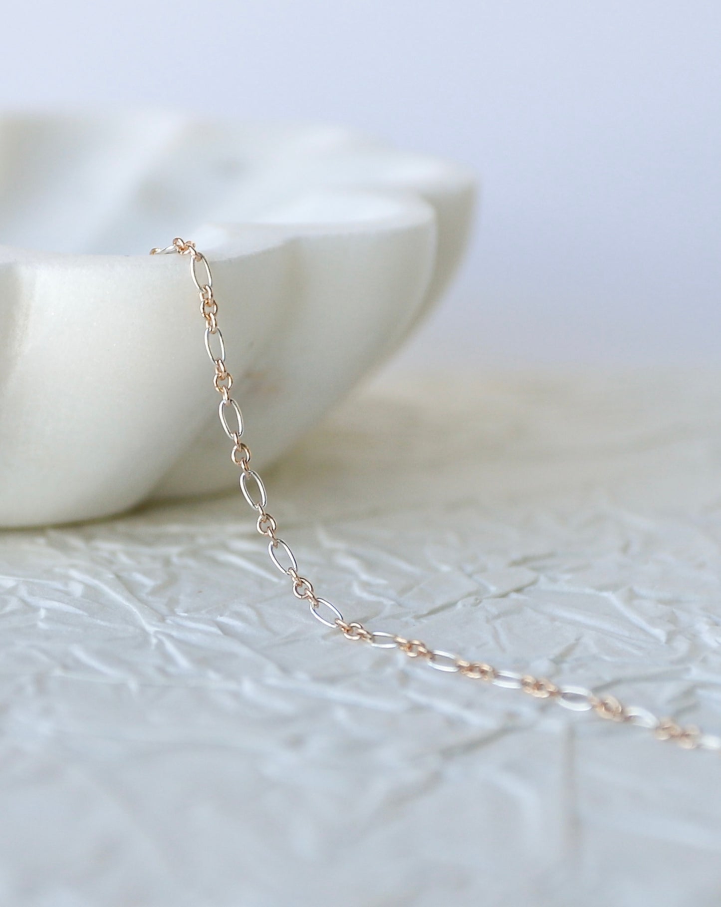 Mixed Metal Baby Fig Chain