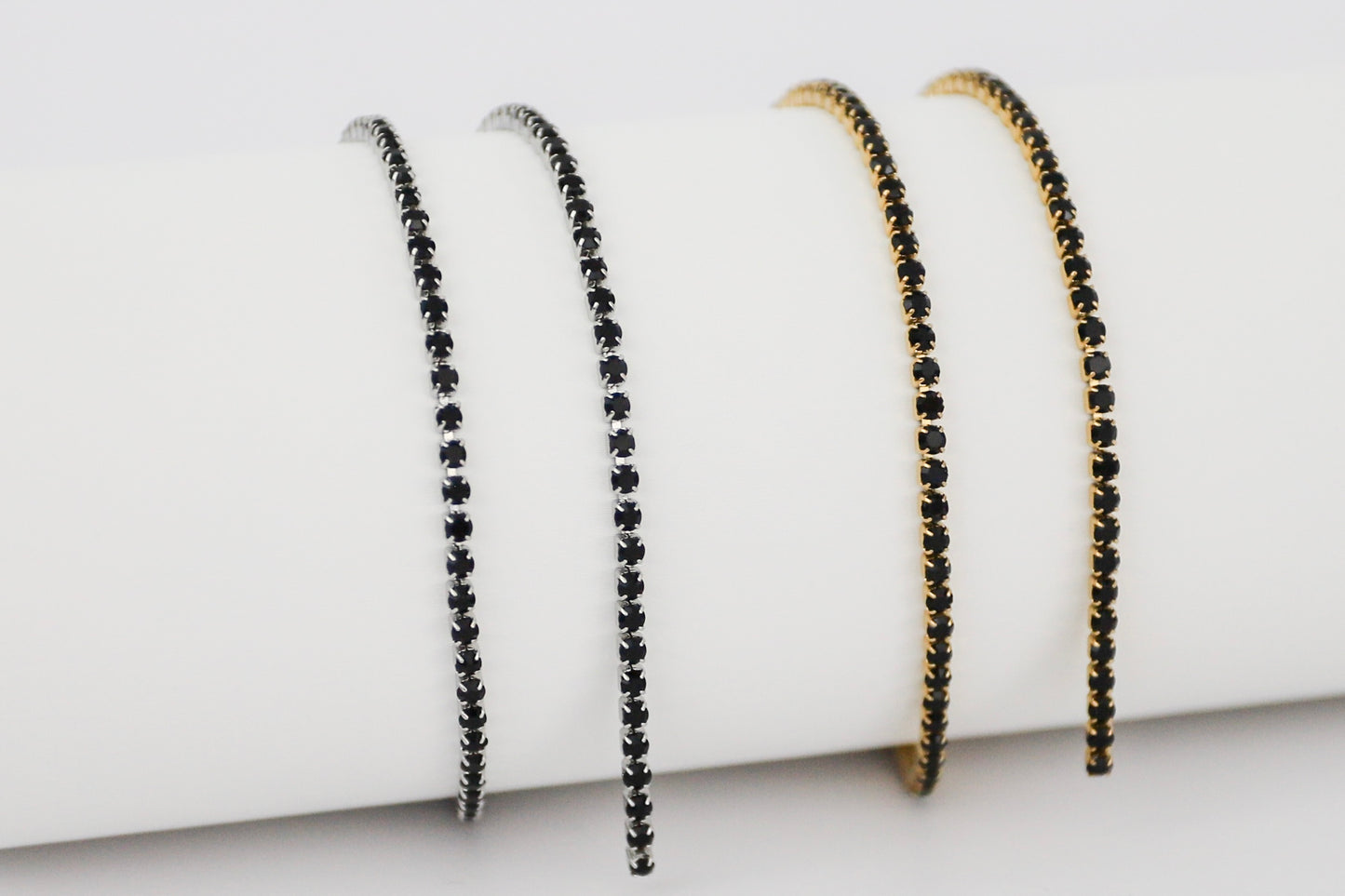 2mm Tennis Stainless Steel Chain - Black