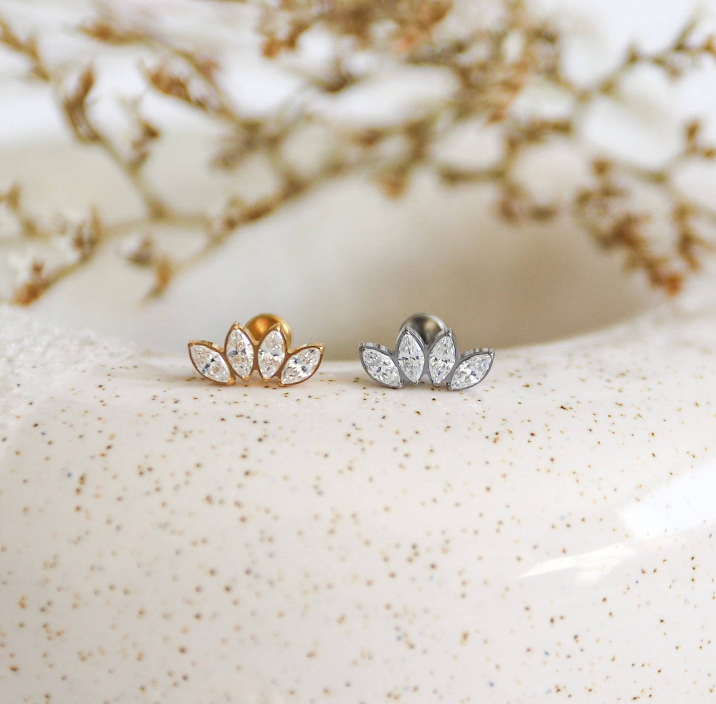 4 CZ Marquise Earring
