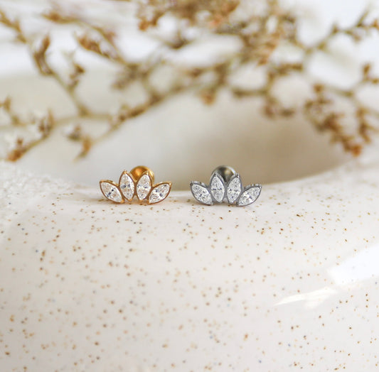 4 CZ Marquise Earring