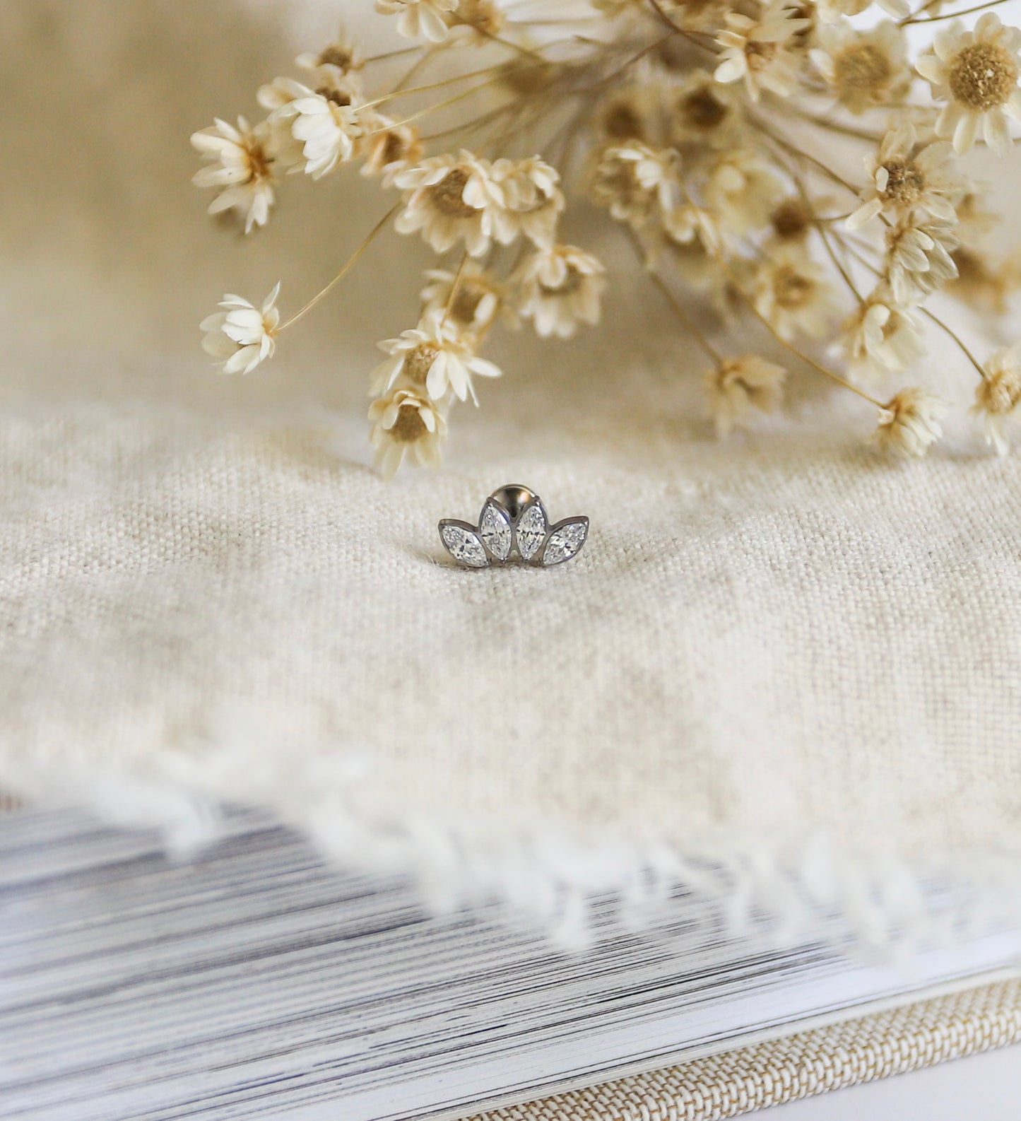 4 CZ Marquise Earring