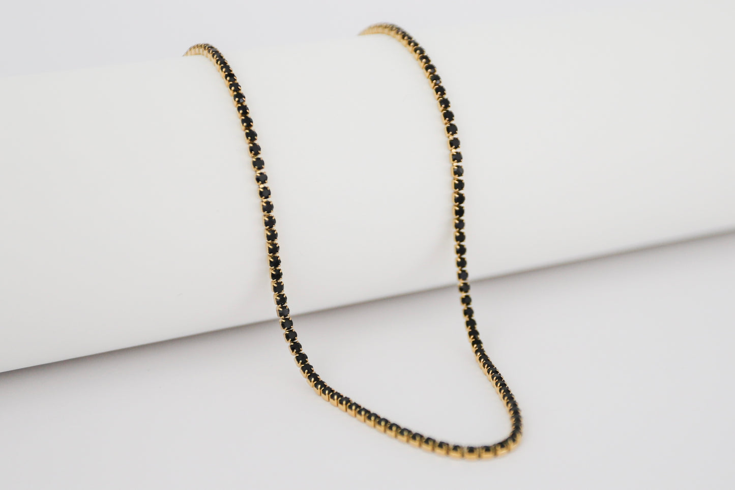 2mm Tennis Stainless Steel Chain - Black