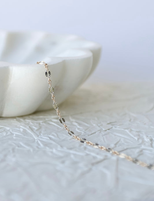 3+1 Sunburst Cable Mixed Metal Chain