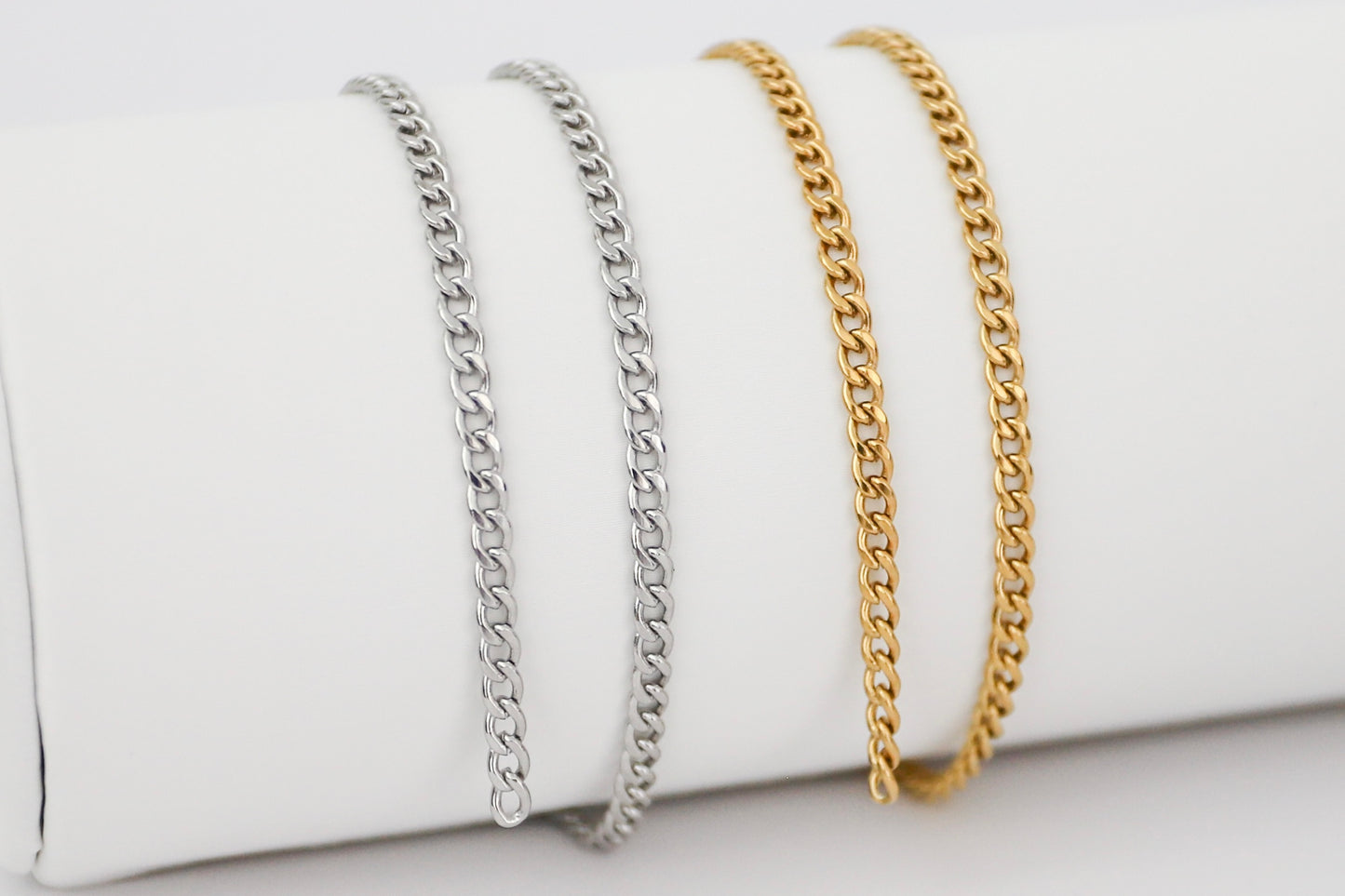 3mm Flat Curb Stainless Steel Chain